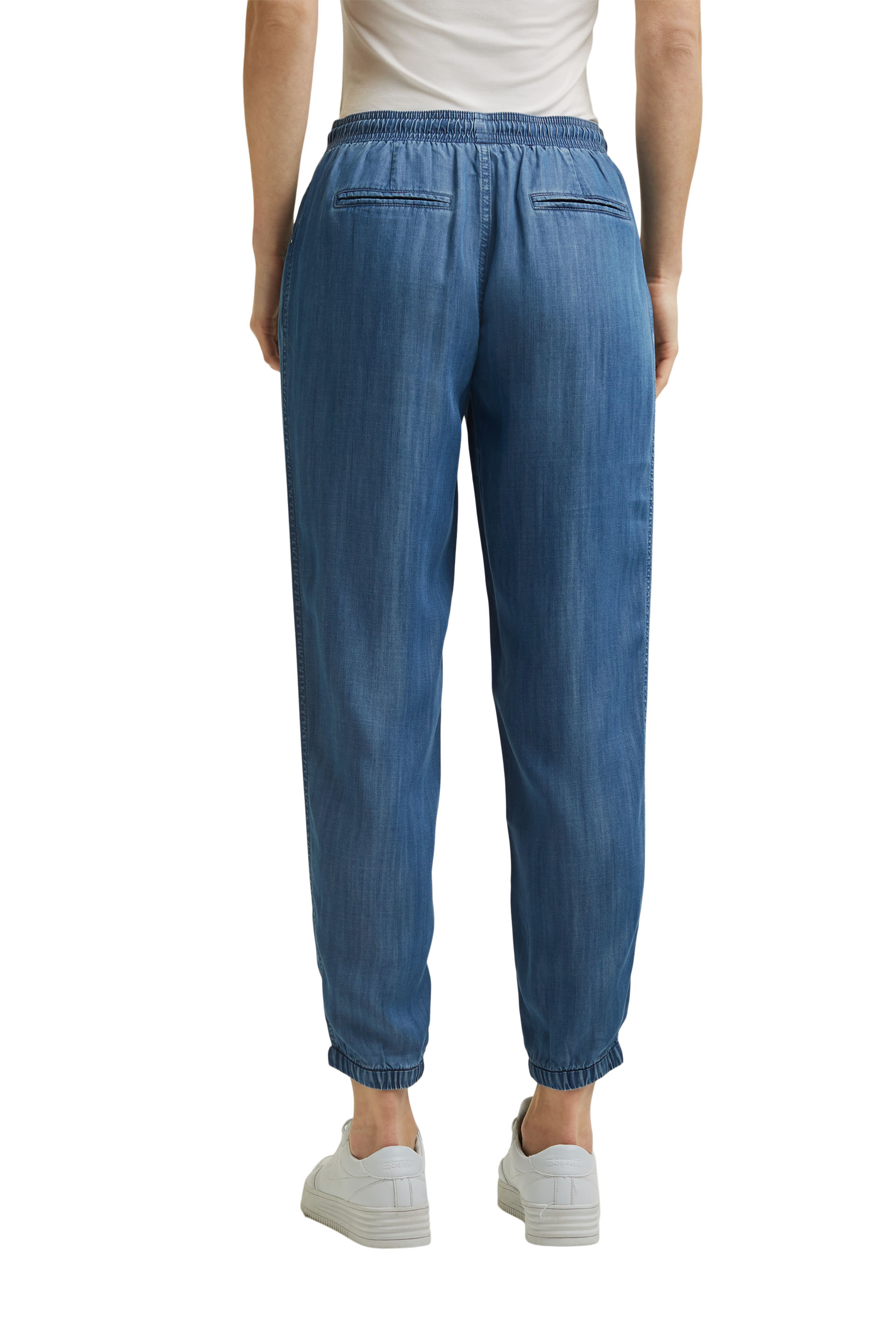 Aus TENCEL™: Jogg-Hose im Jeans-Look