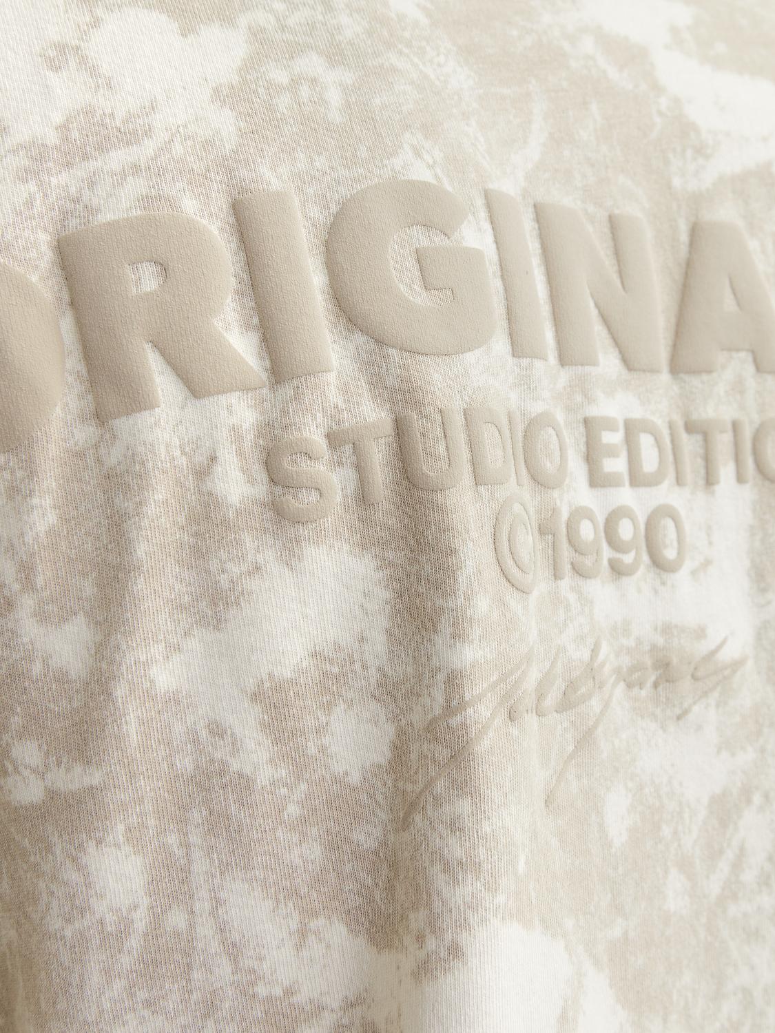 JORBORA TIE DYE TEE SS CREW NECK BLK