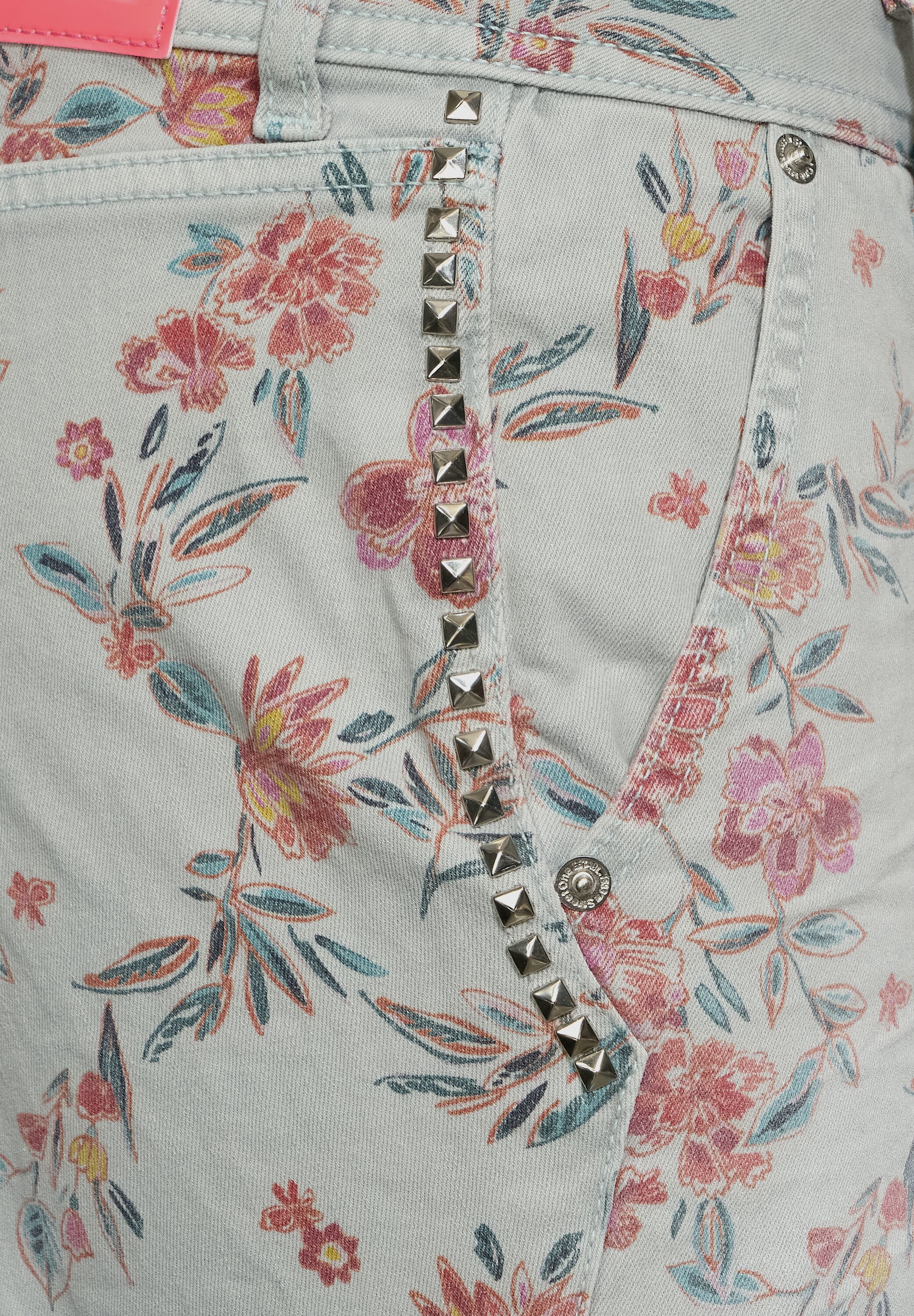 Casual Fit Hose mit Blumen