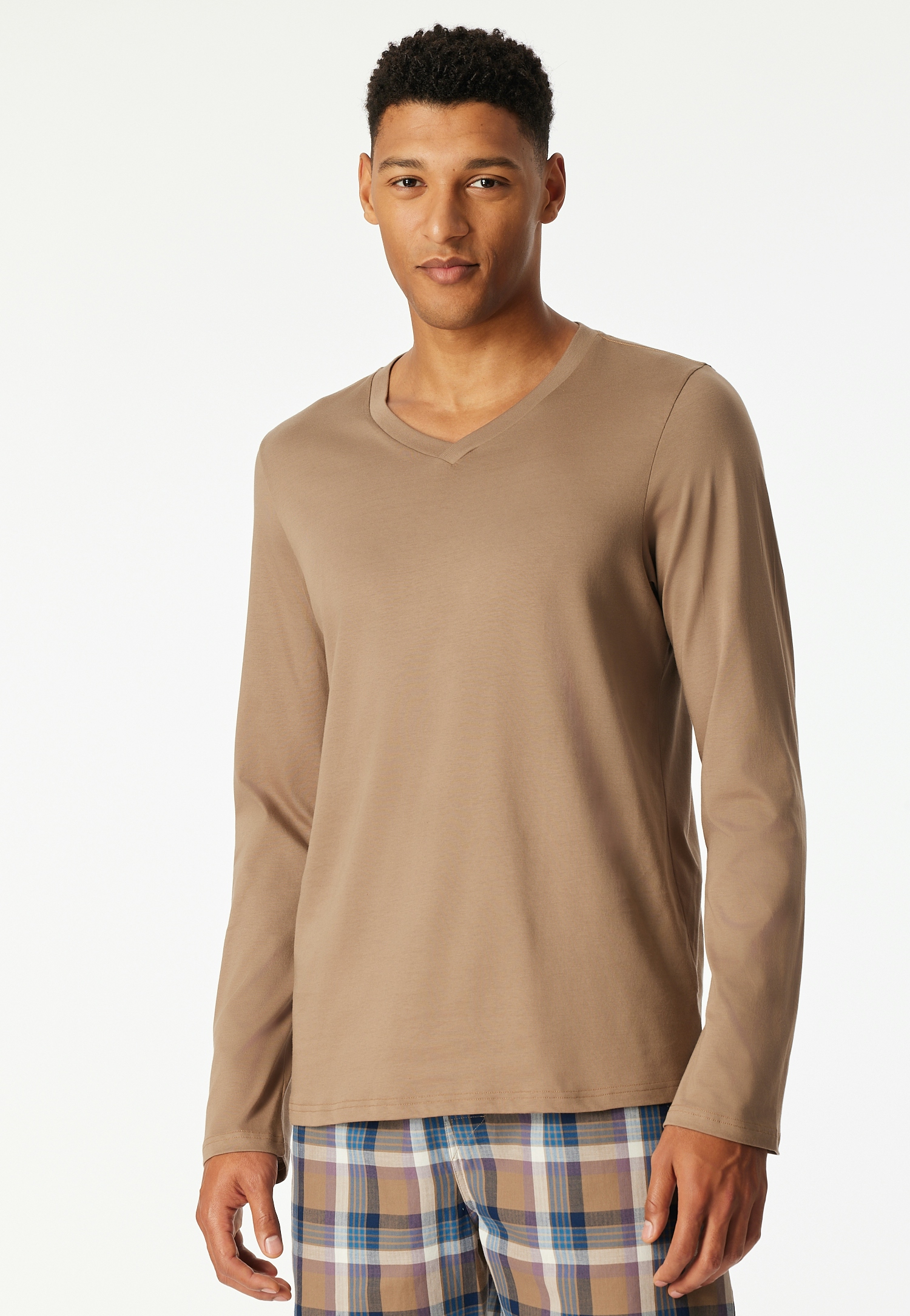 Langarmshirt V-Ausschnitt