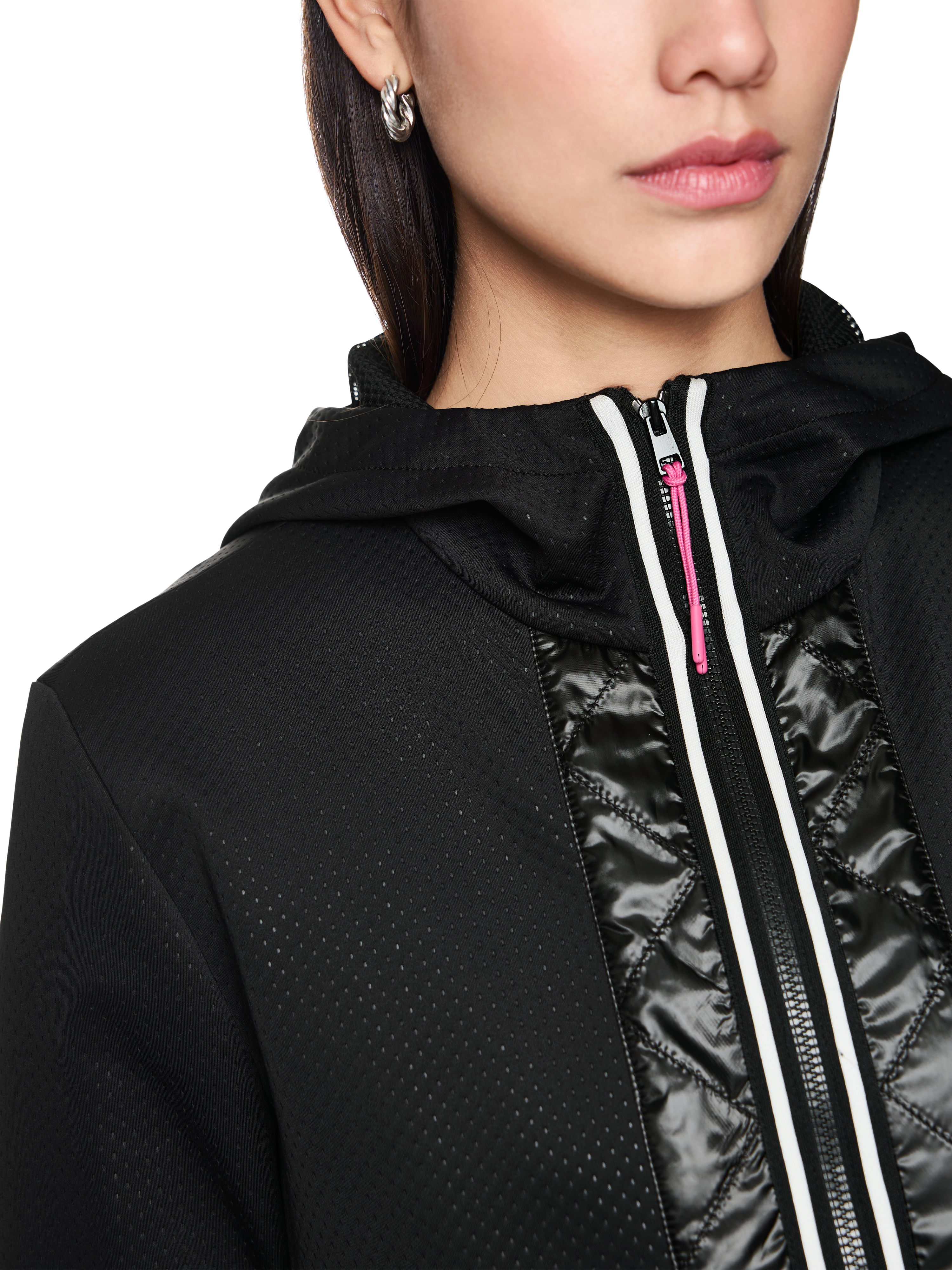 Sportive Jacke mit Kontraststreifen