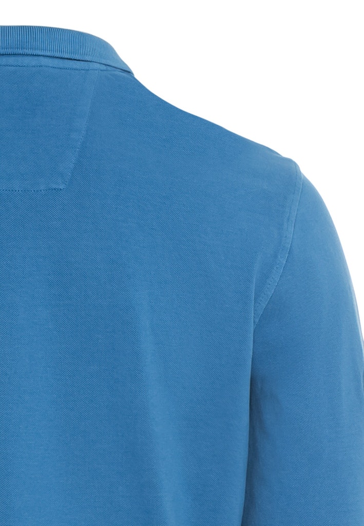 Langarm-Poloshirt aus reiner Baumwolle