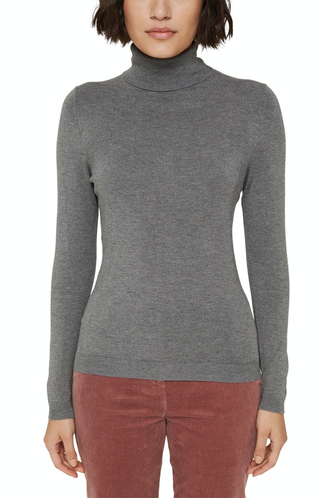 Rollkragenpullover aus Feinstrick
