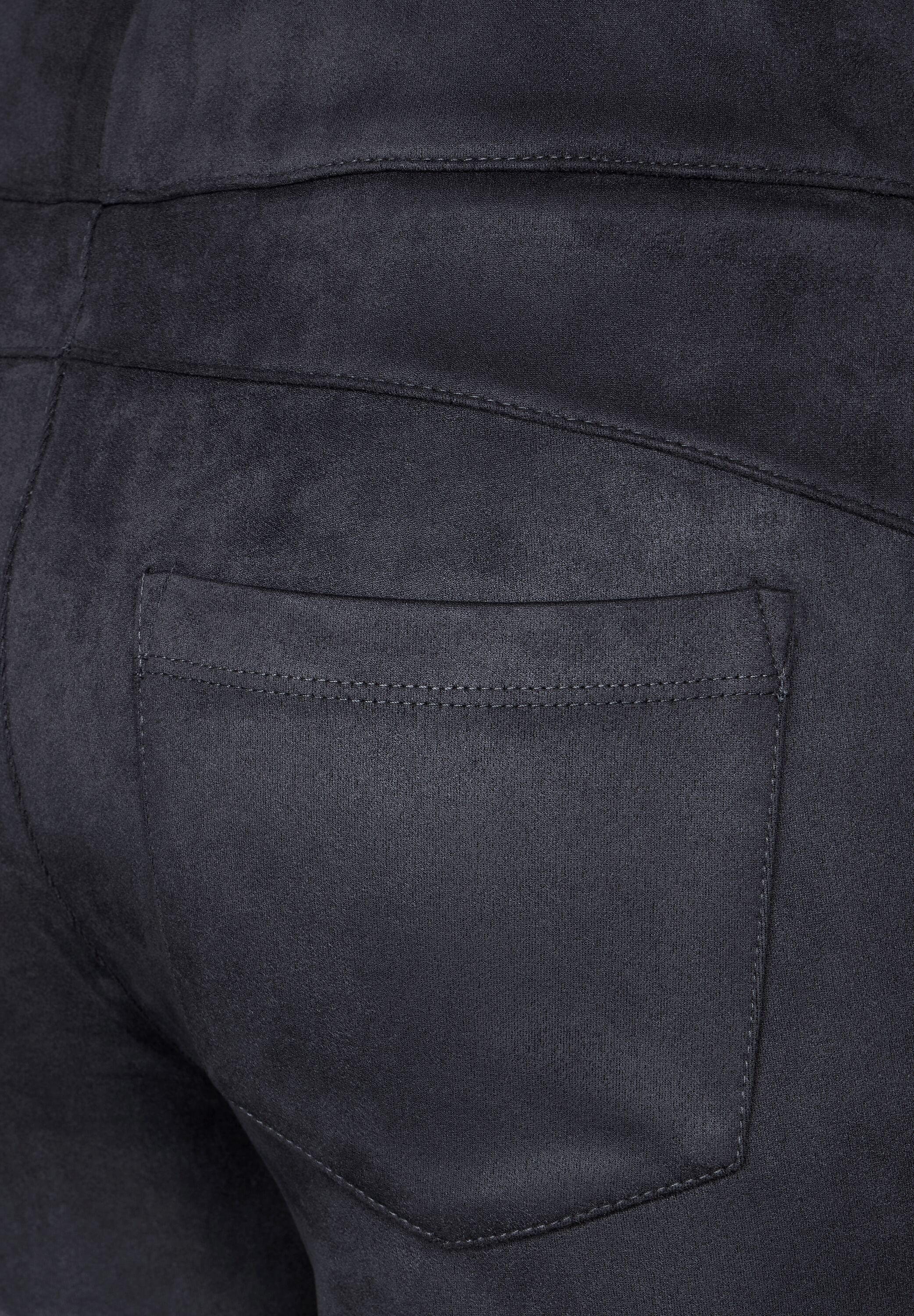 Skinny Fit Velours Hose