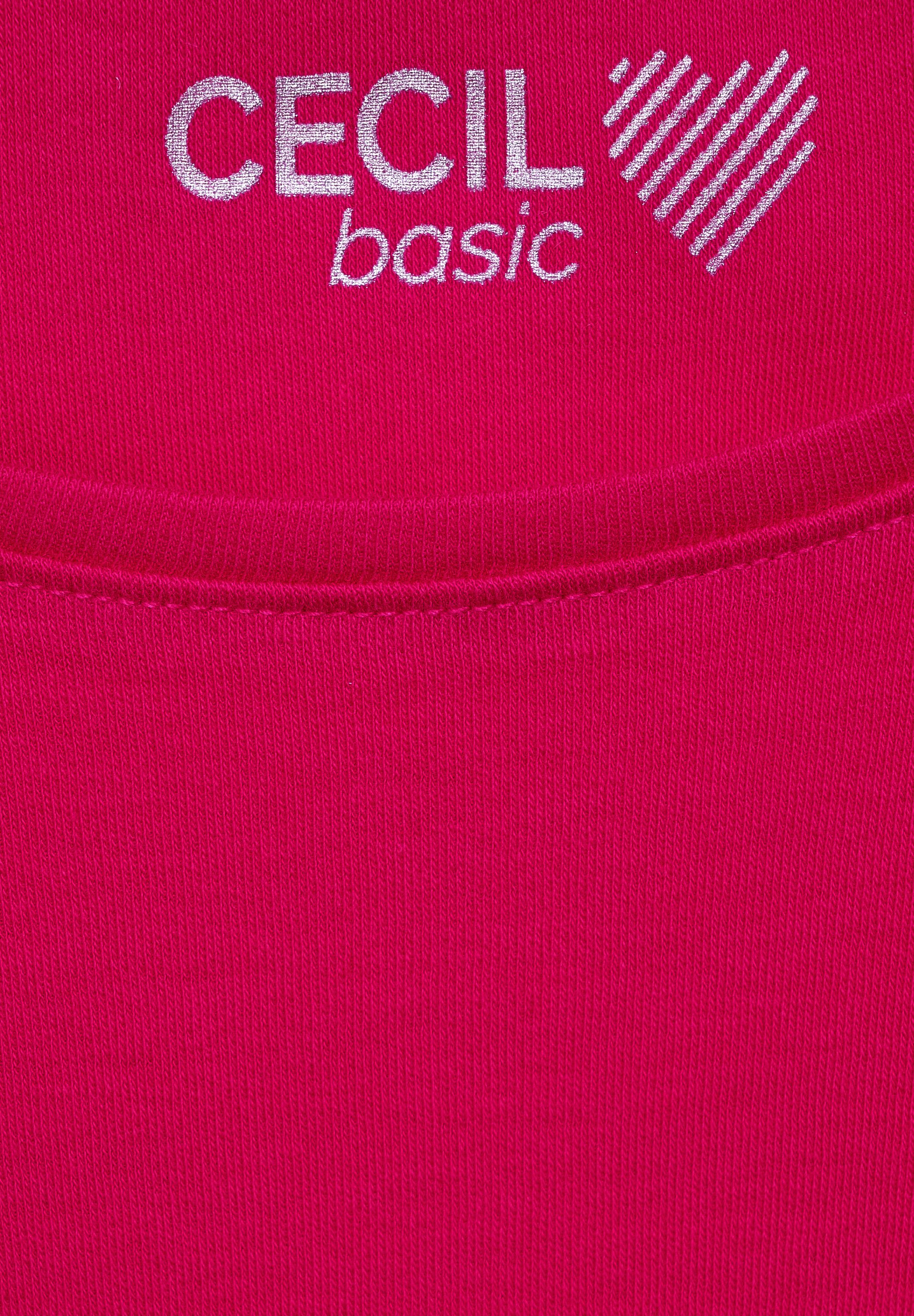 T-Shirt in Unifarbe