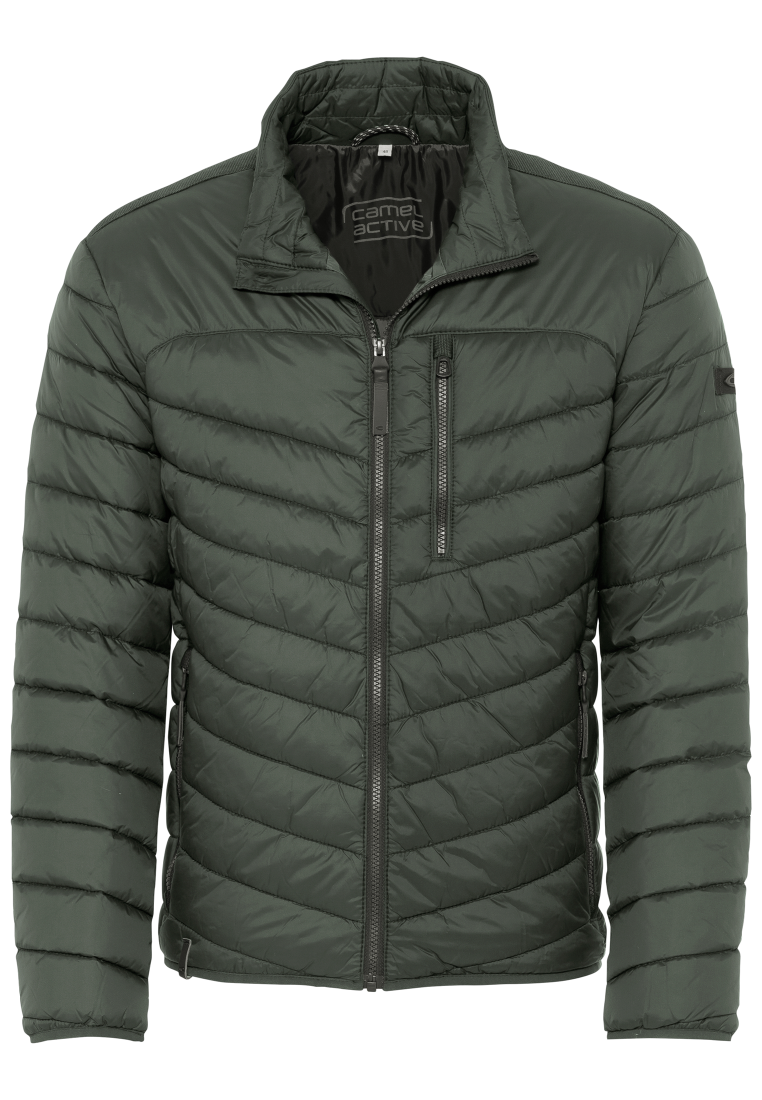 Steppjacke aus recyceltem Materialmix
