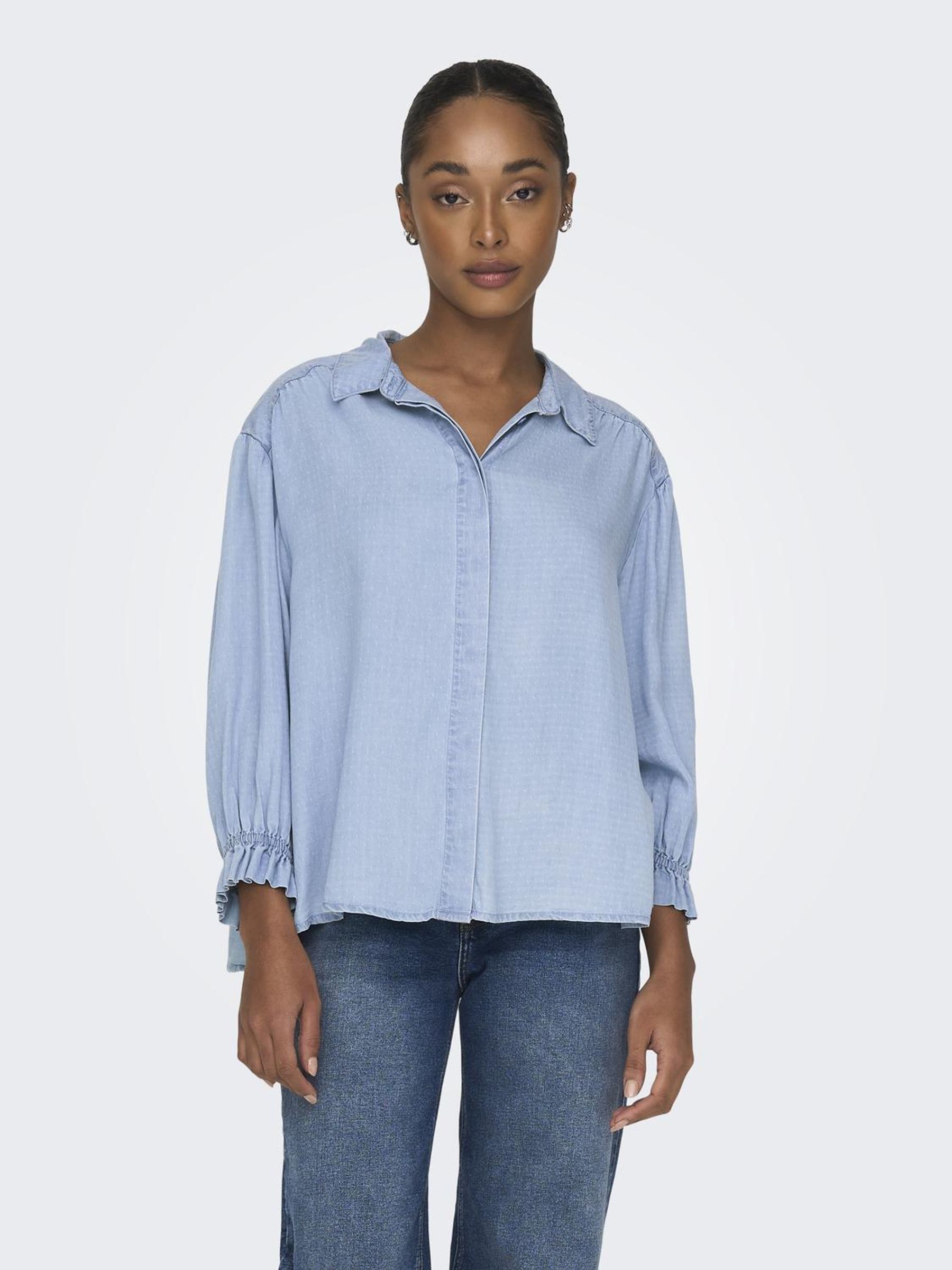 ONLCAMDEN 3/4 SL DOT DNM SHIRT QYT