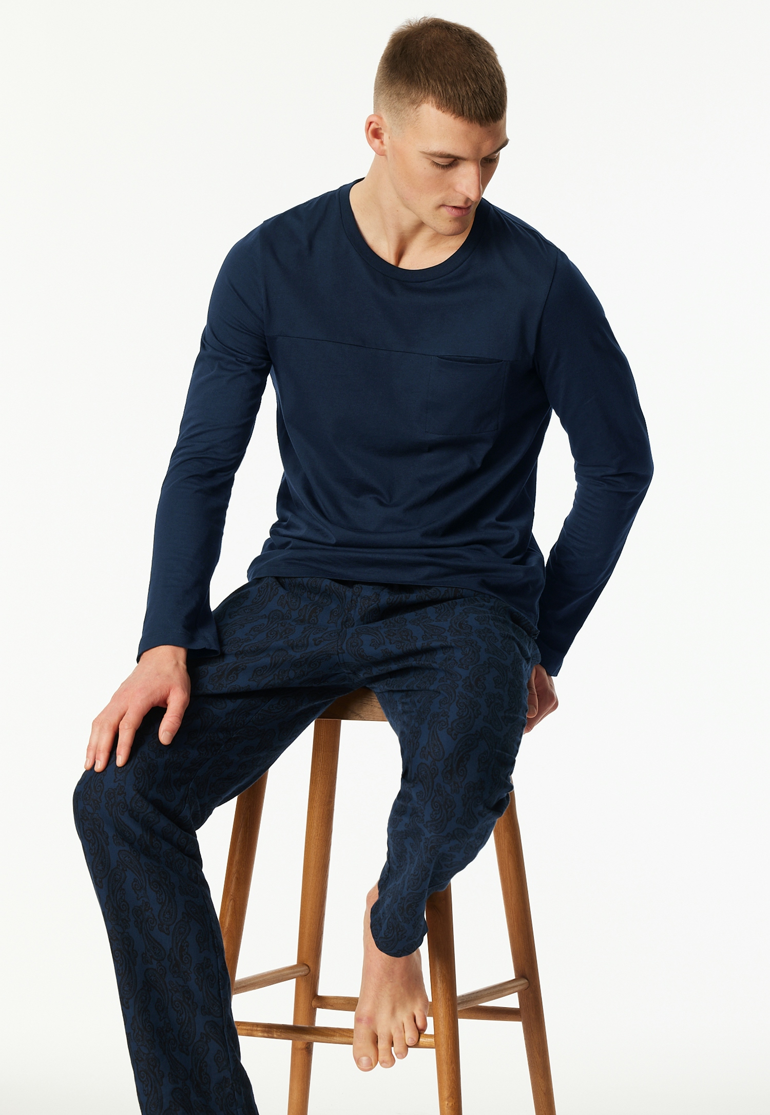 Langarmshirt Rundhals