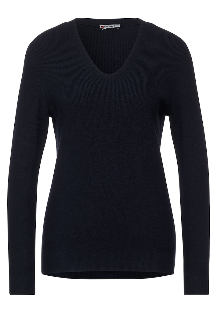 Cosy V-Ausschnitt Pullover