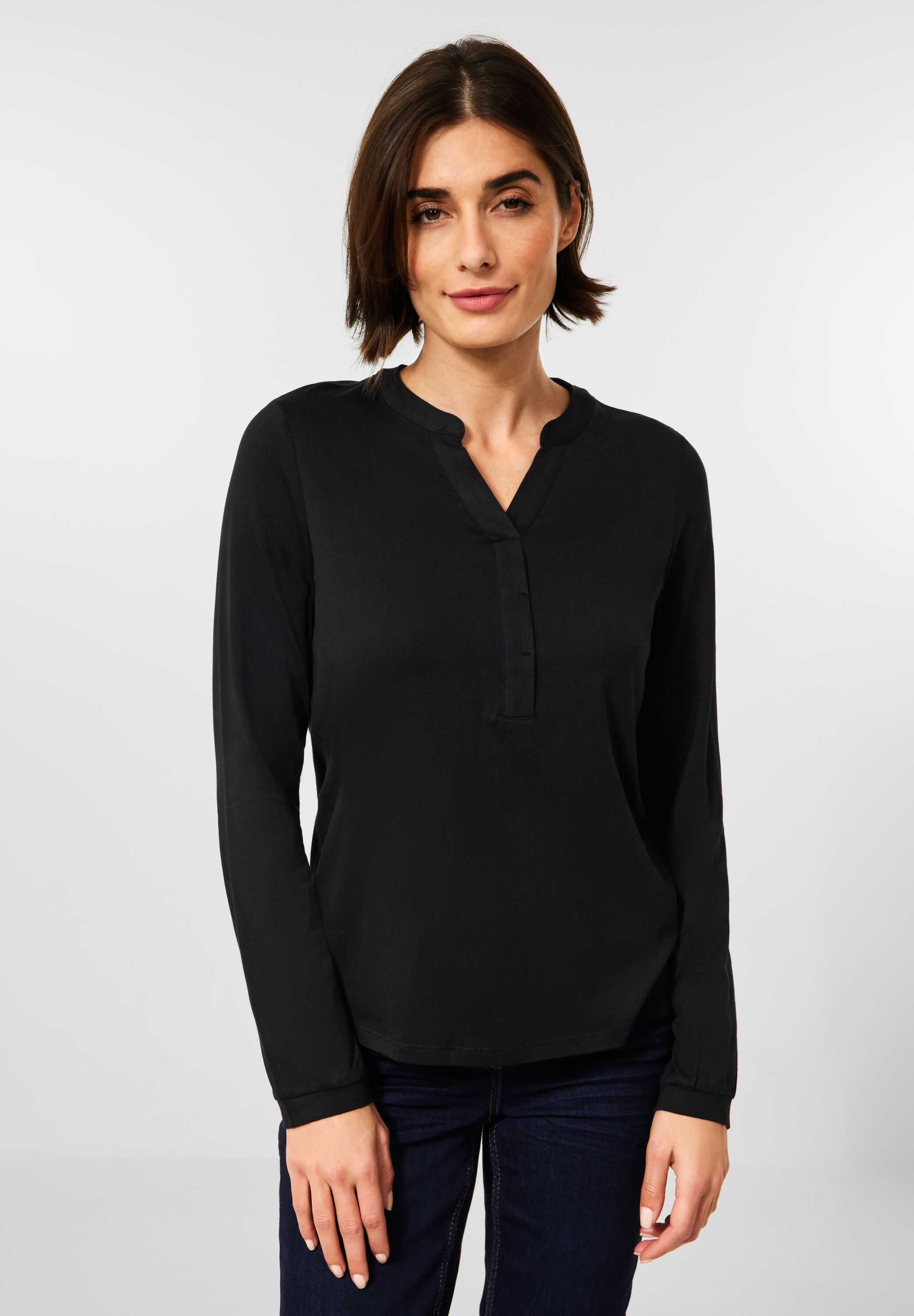 Tunikashirt in Unifarbe