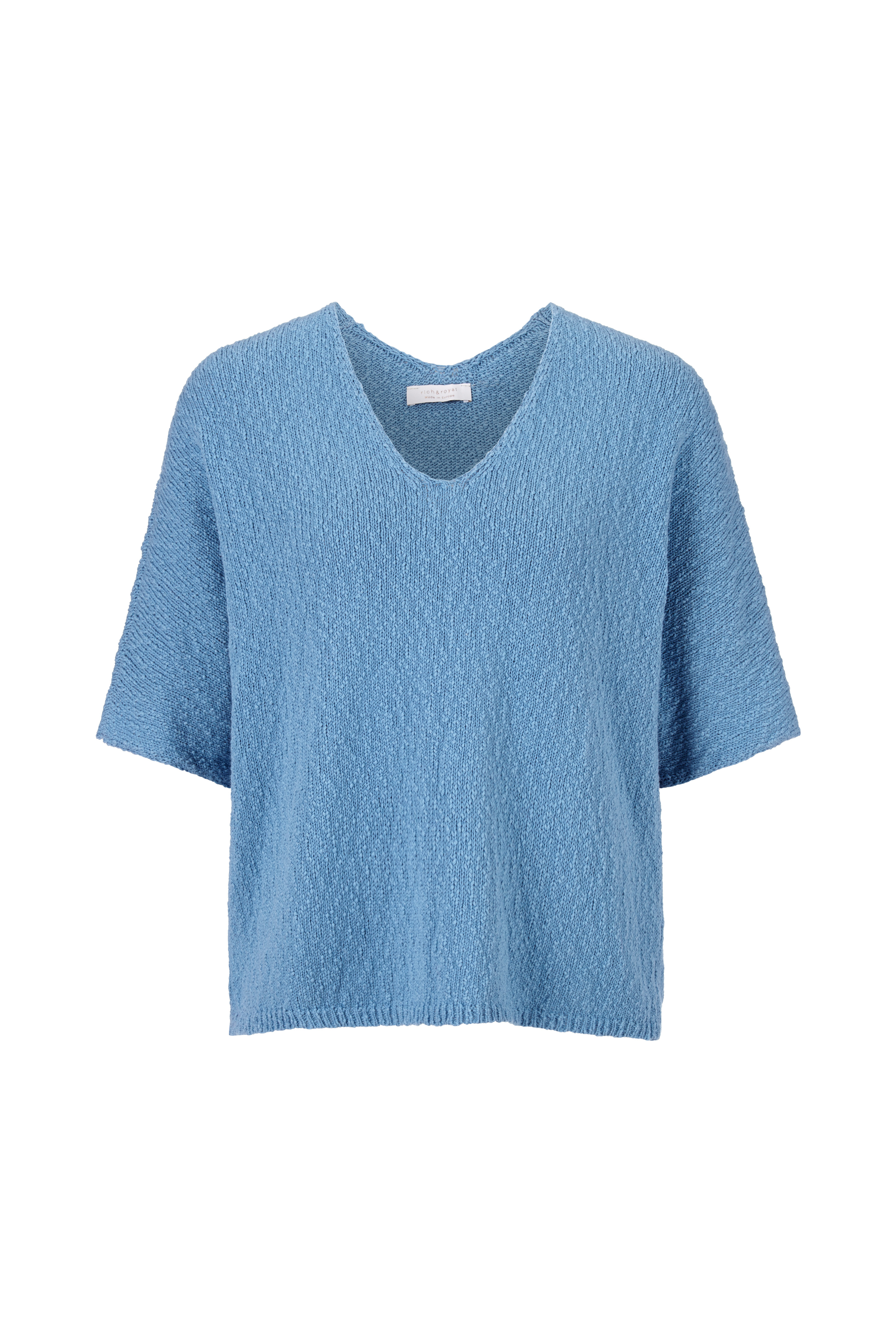 boxy V-neck
