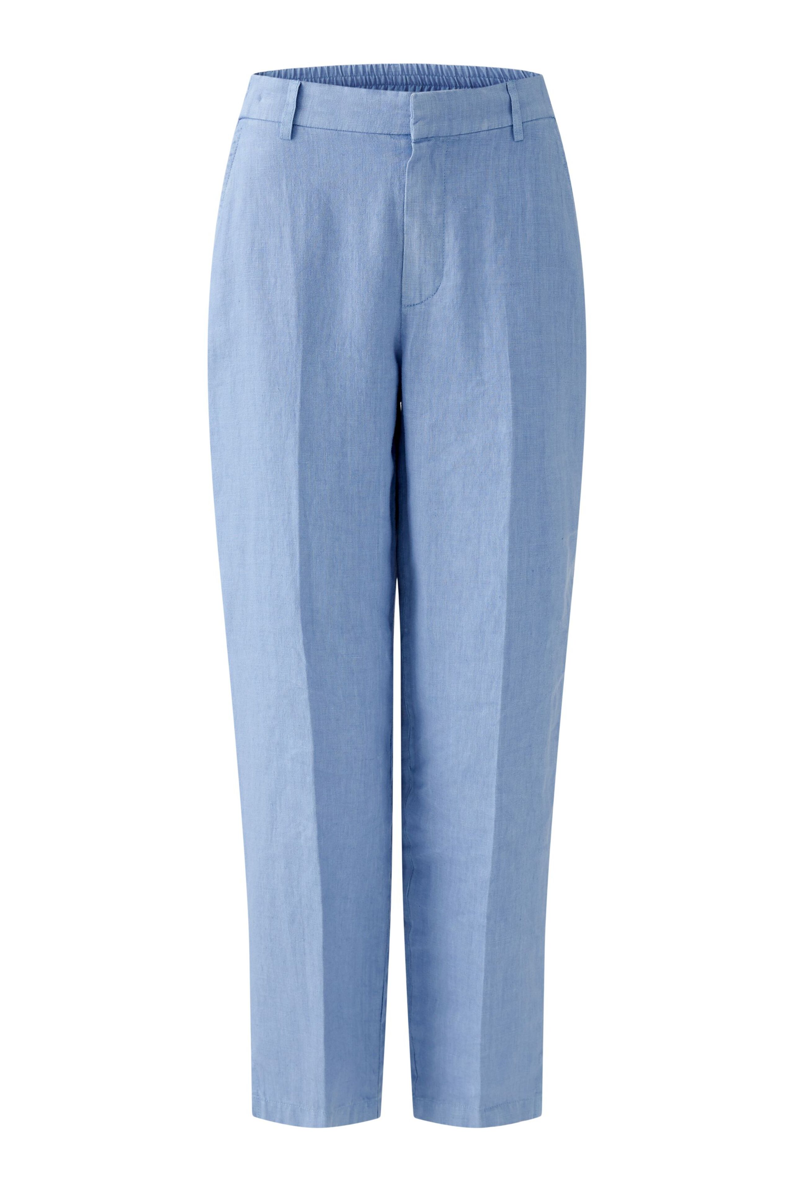 Leinenhose Mid Waist - Tapered Fit