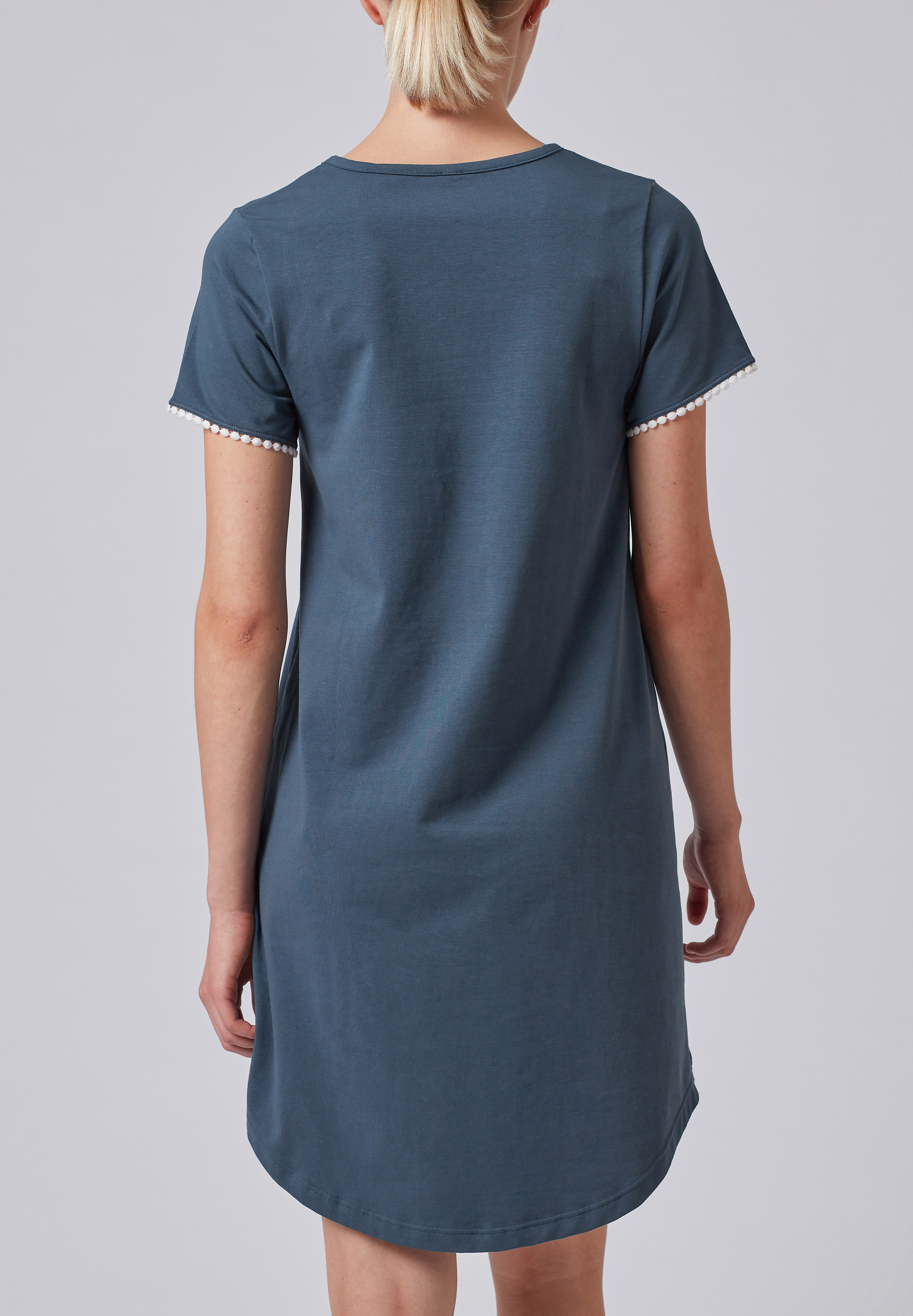 Skiny Damen Sleepshirt kurzarm Palm Tree Sleep