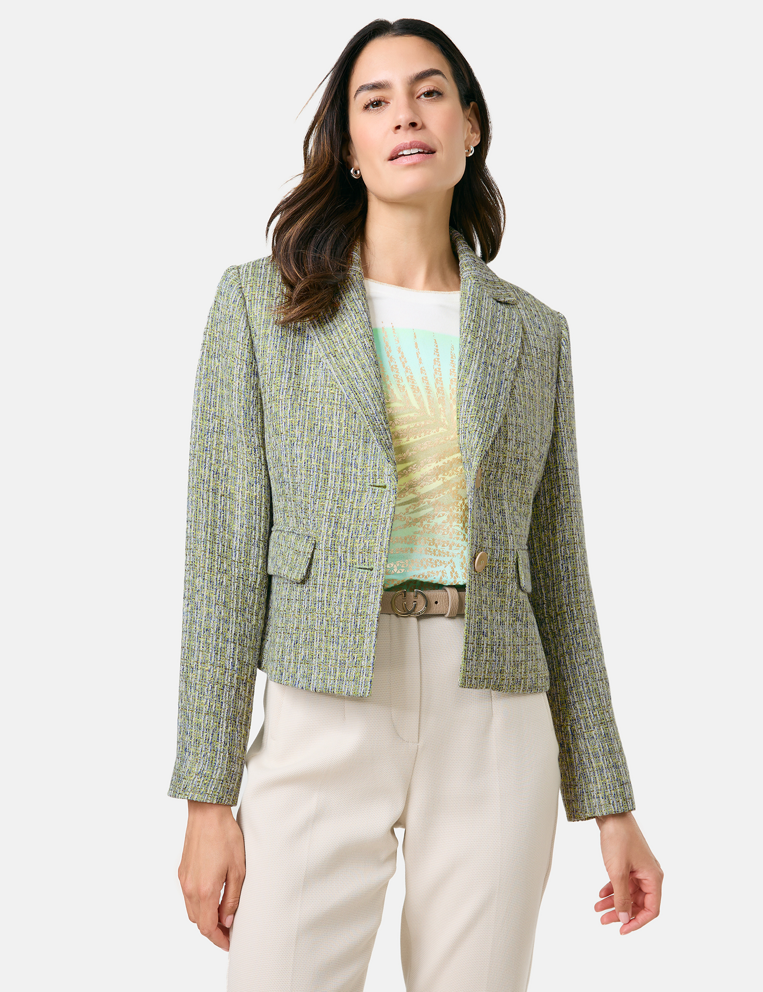 Blazerjacke in Bouclé-Optik