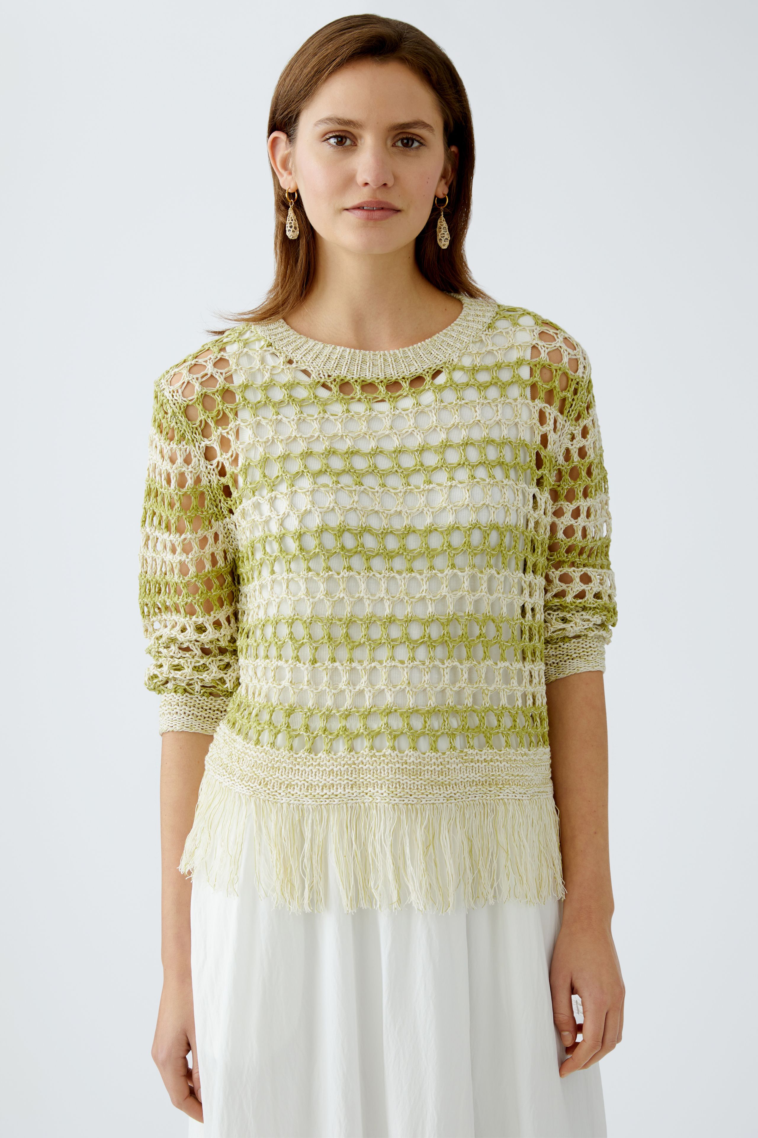 Pullover in Netzoptik