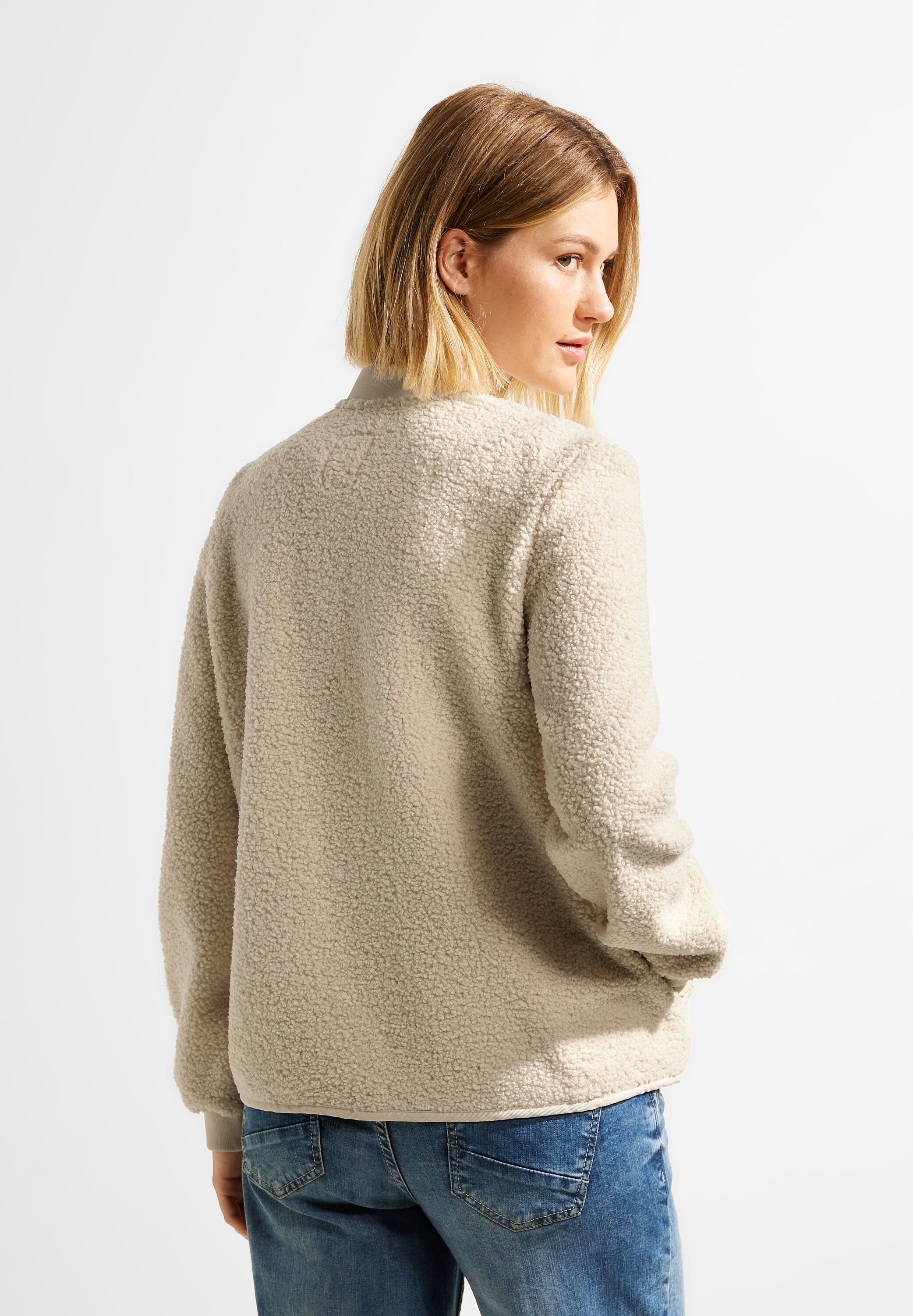 Teddyjacke mit Zipper