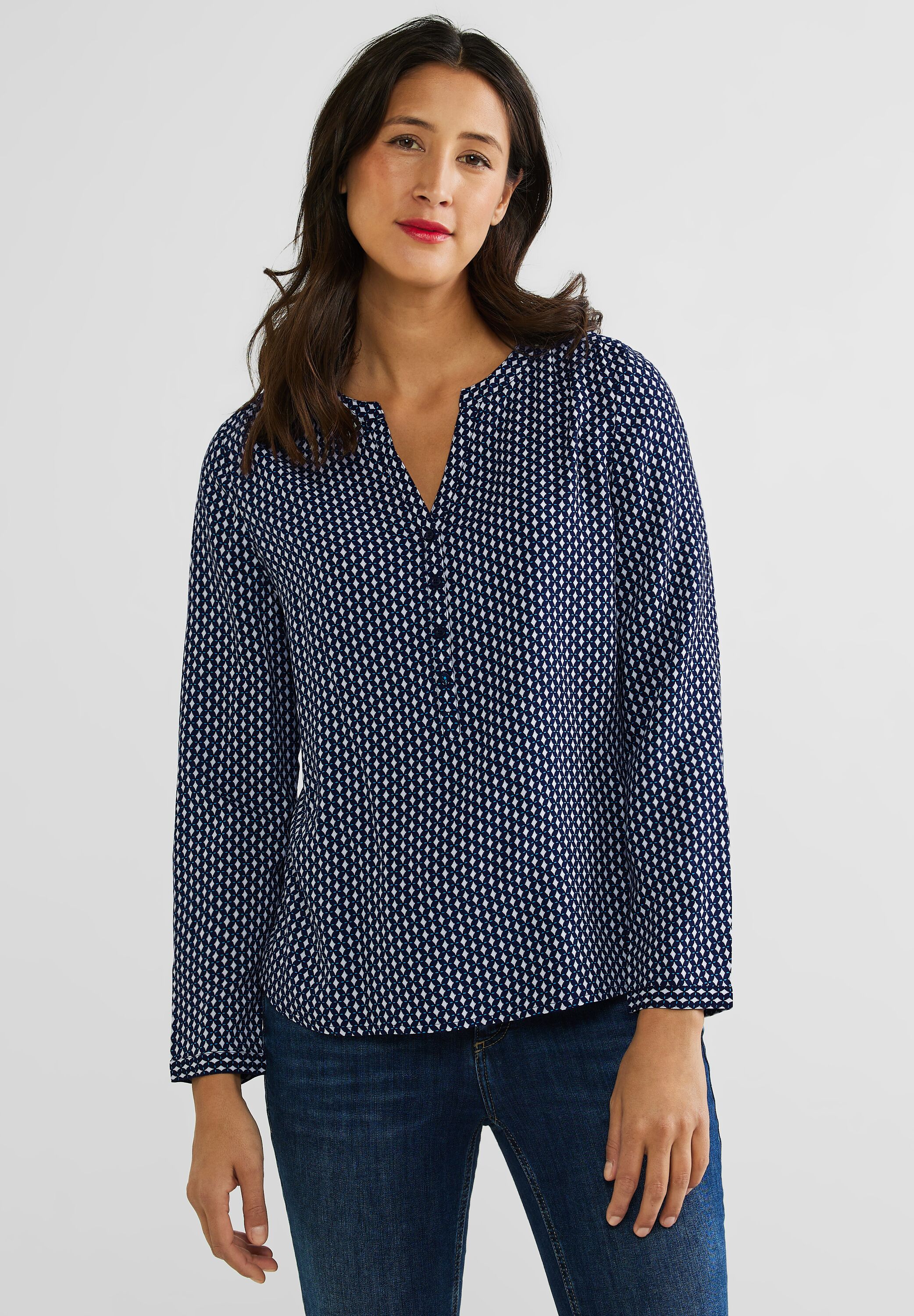 Viskose Bluse mit Print