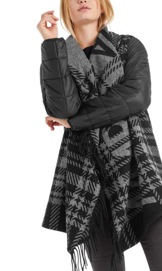 Capejacke mit Fransen