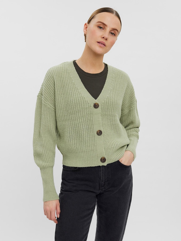 VMLEA LS V-NECK CUFF CARDIGAN NOOS
