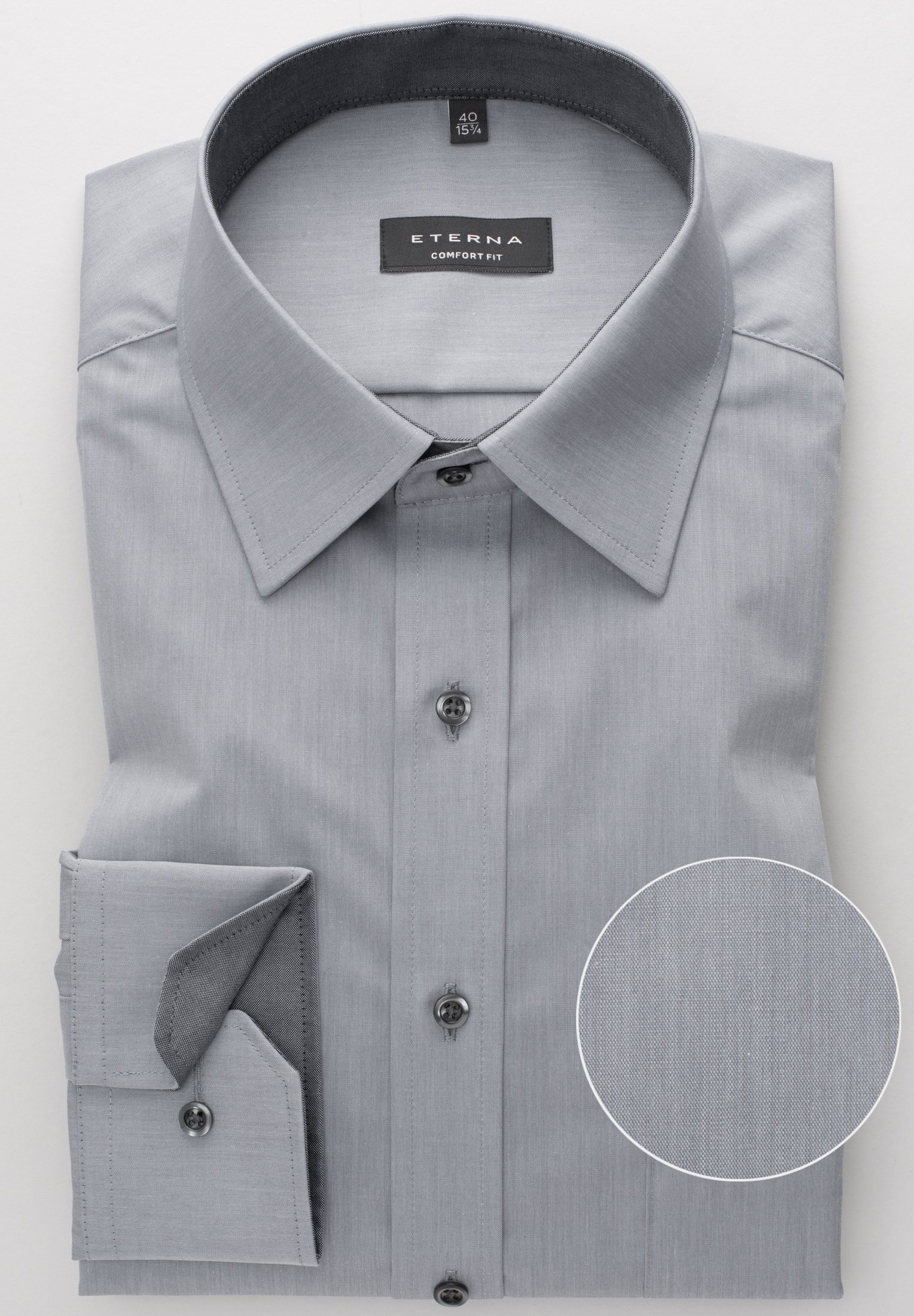 ETERNA LANGARM HEMD COMFORT FIT CHAMBRAY ETERNA LANGARM HEMD COMFORT FIT CHAMBRAY