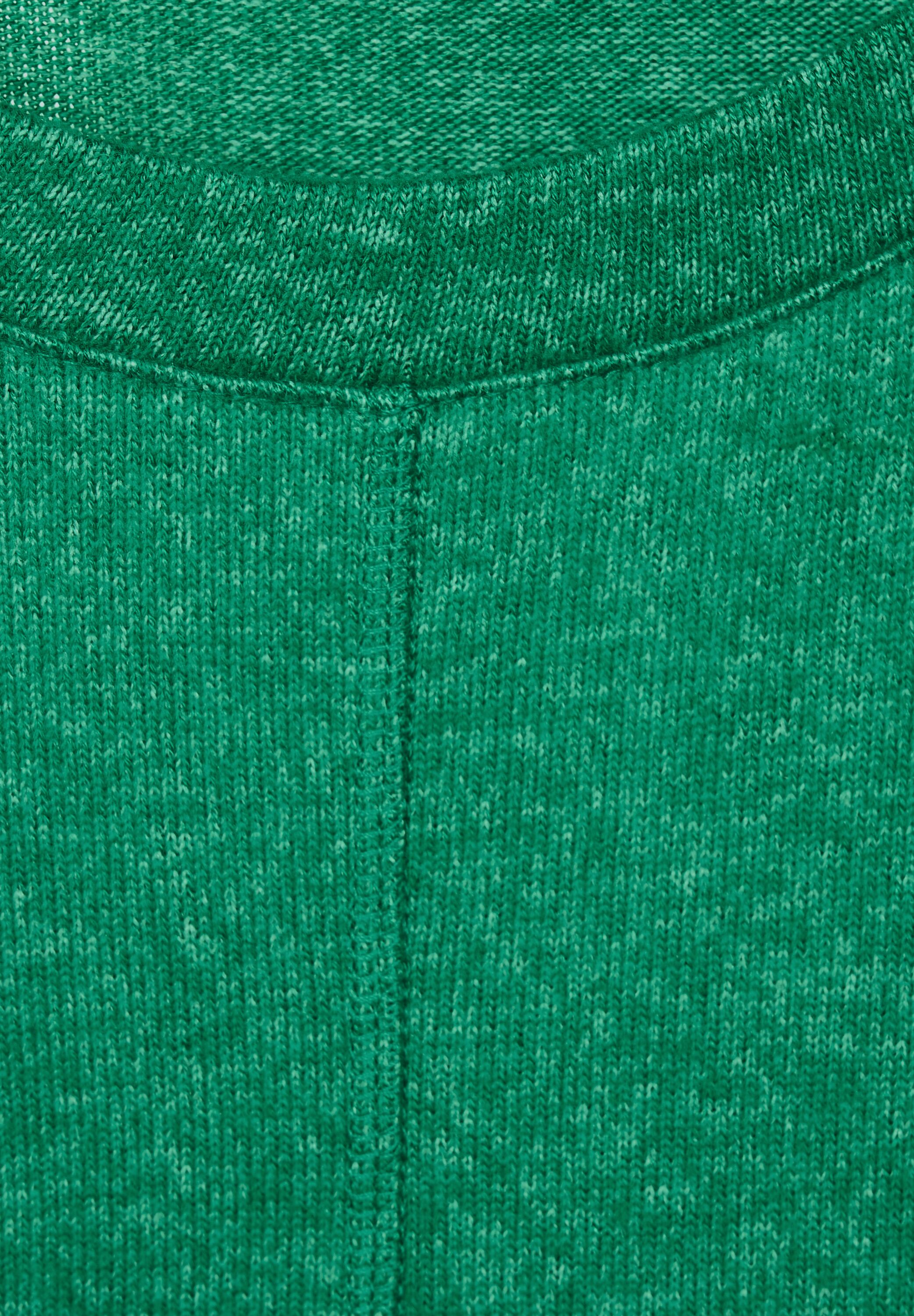 Cosy Melange Langarmshirt