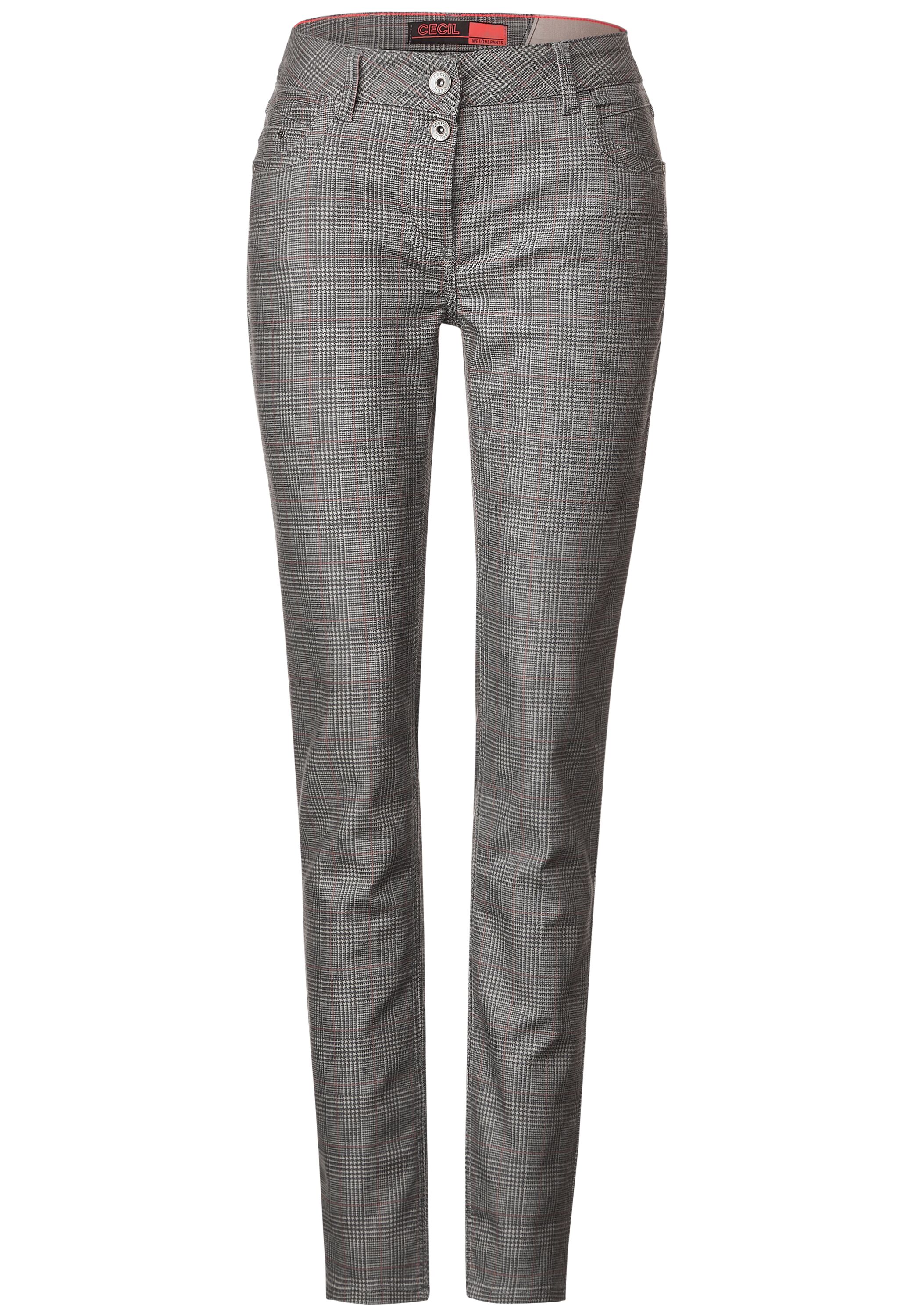 Karierte Casual Fit Hose
