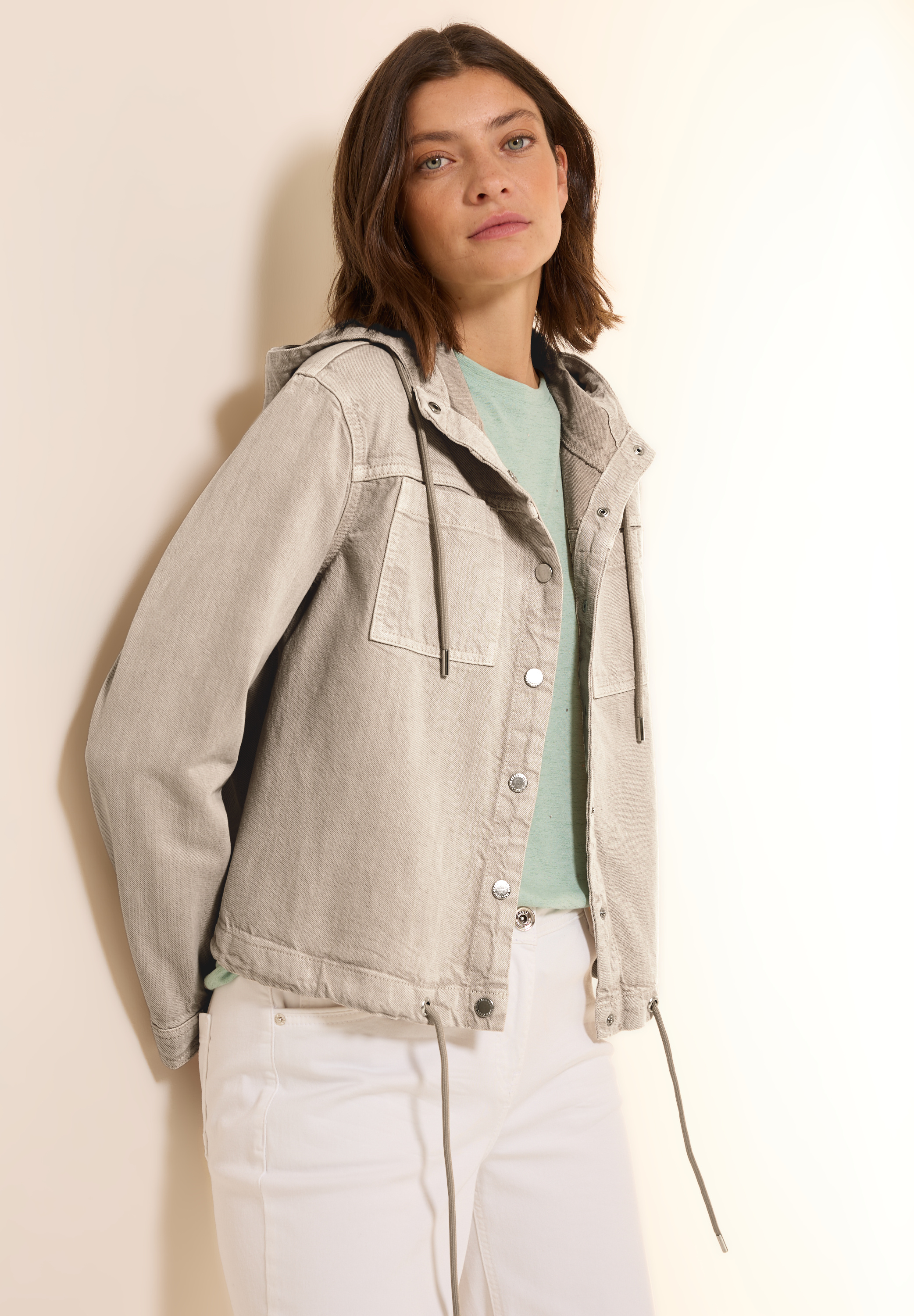 Overshirt mit Kapuze