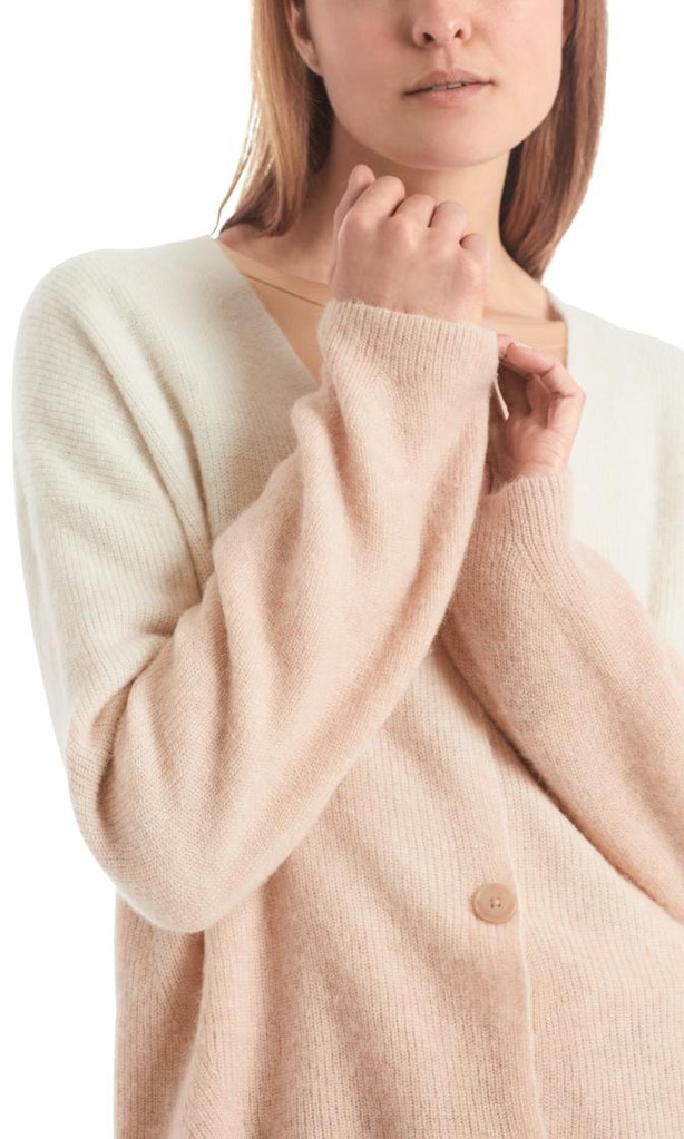 Strickjacke mit Degradé-Effekt