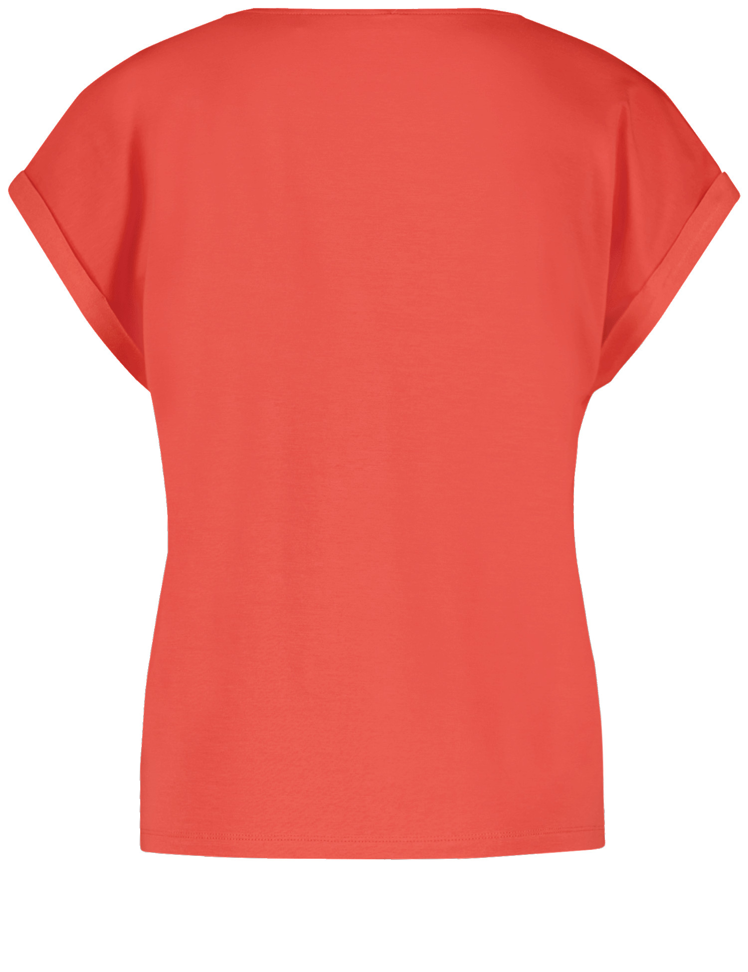 Kurzarmshirt mit Material-Patch und Ziersteinchen