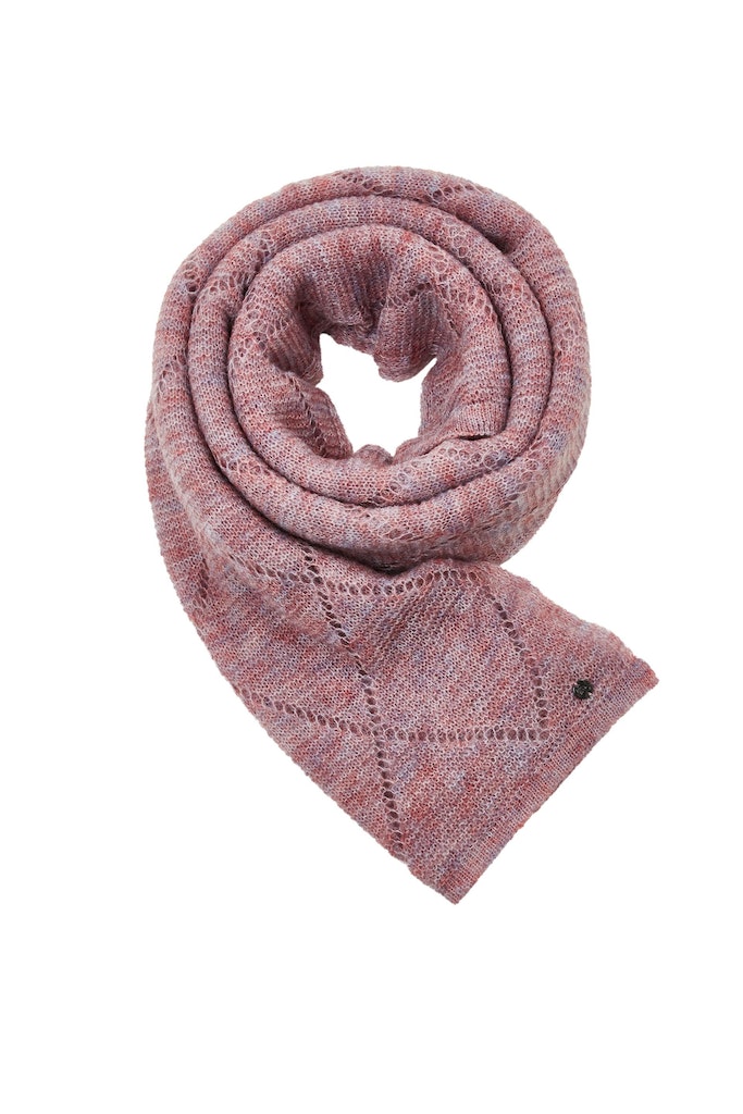 Strickschal mit Ajour-Muster