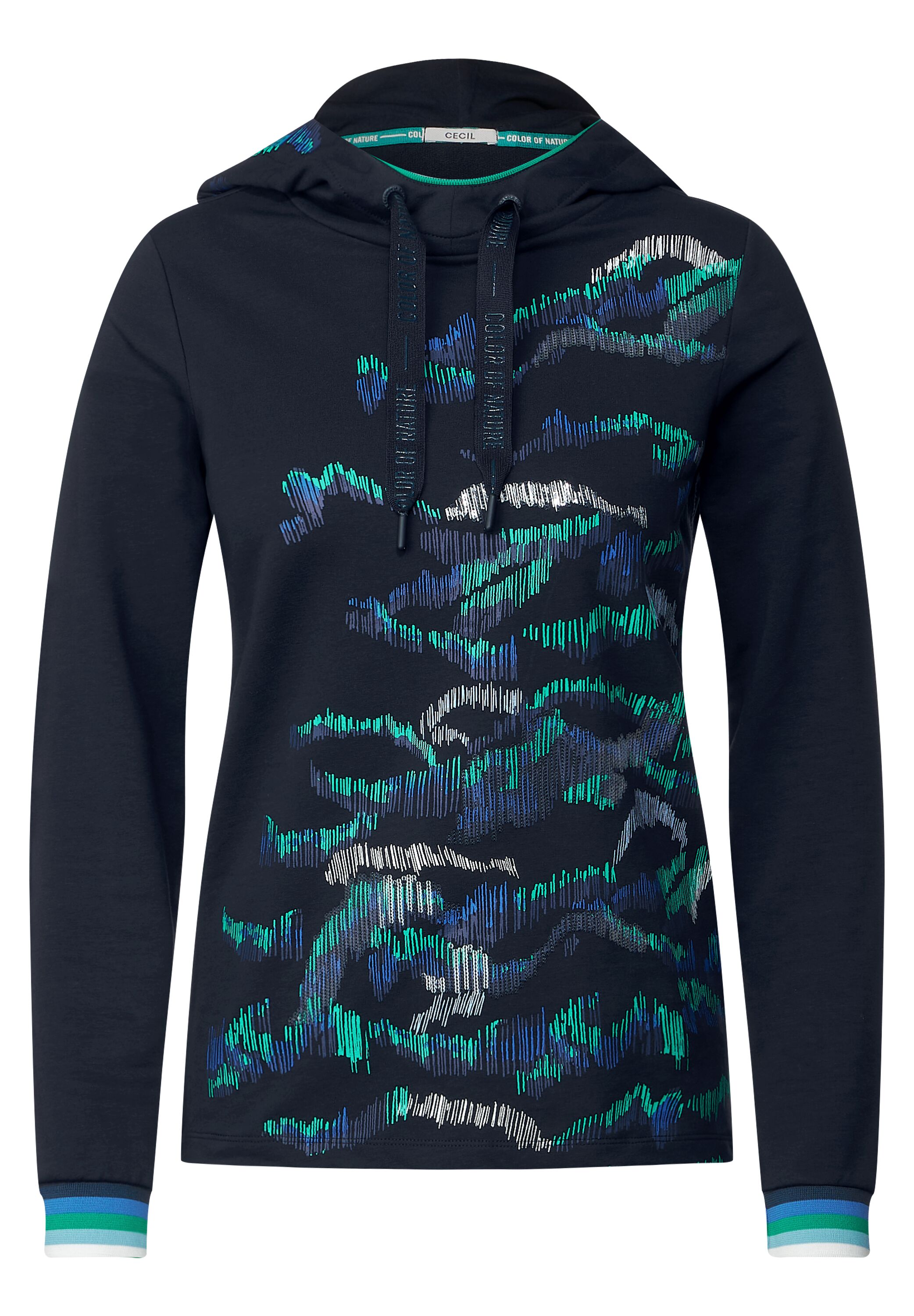 Kapuzenshirt mit Partprint