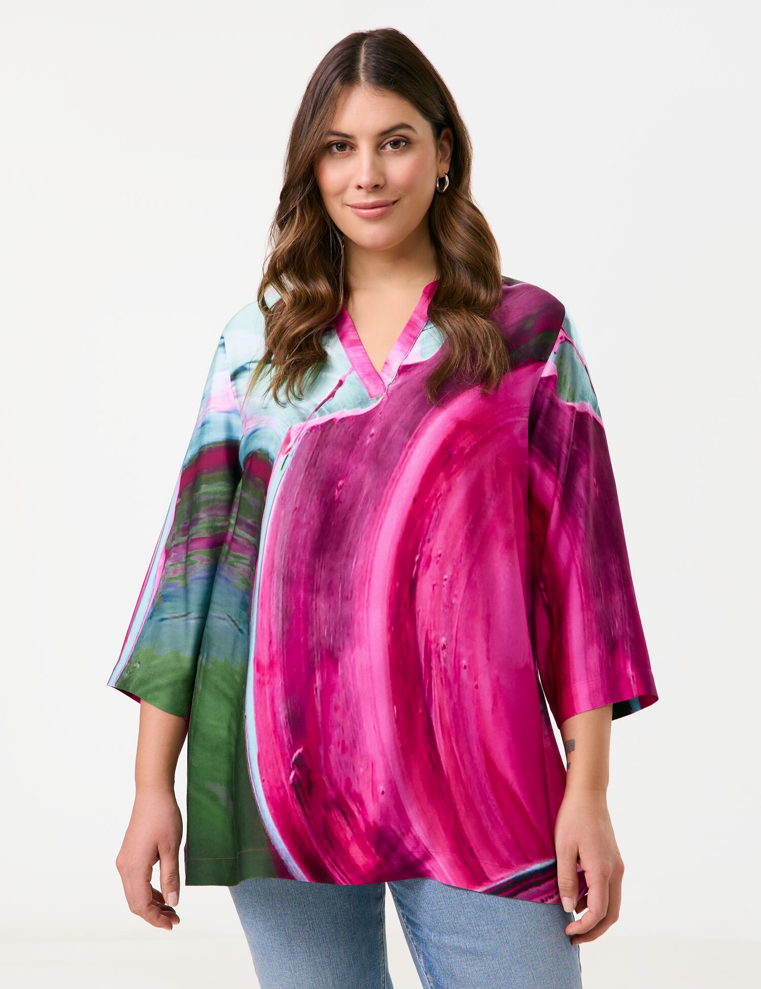 Statement-Tunika mit atemberaubenden Print