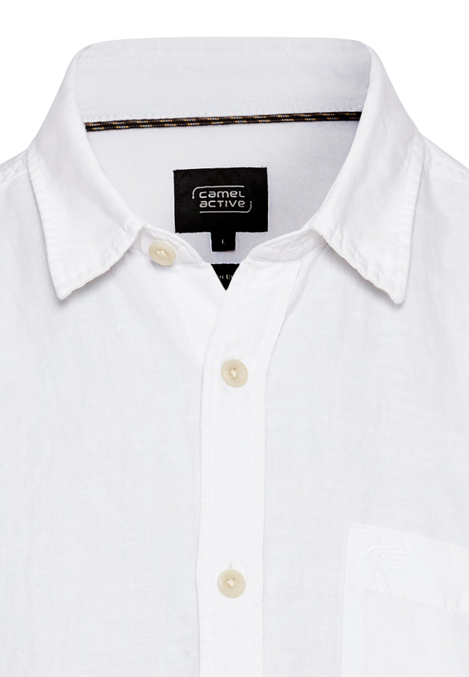 Langarm-Leinenhemd mit Soft-Wash-Veredelung