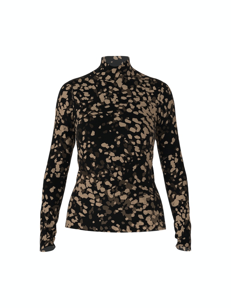 Netzshirt mit Graphic-Muster