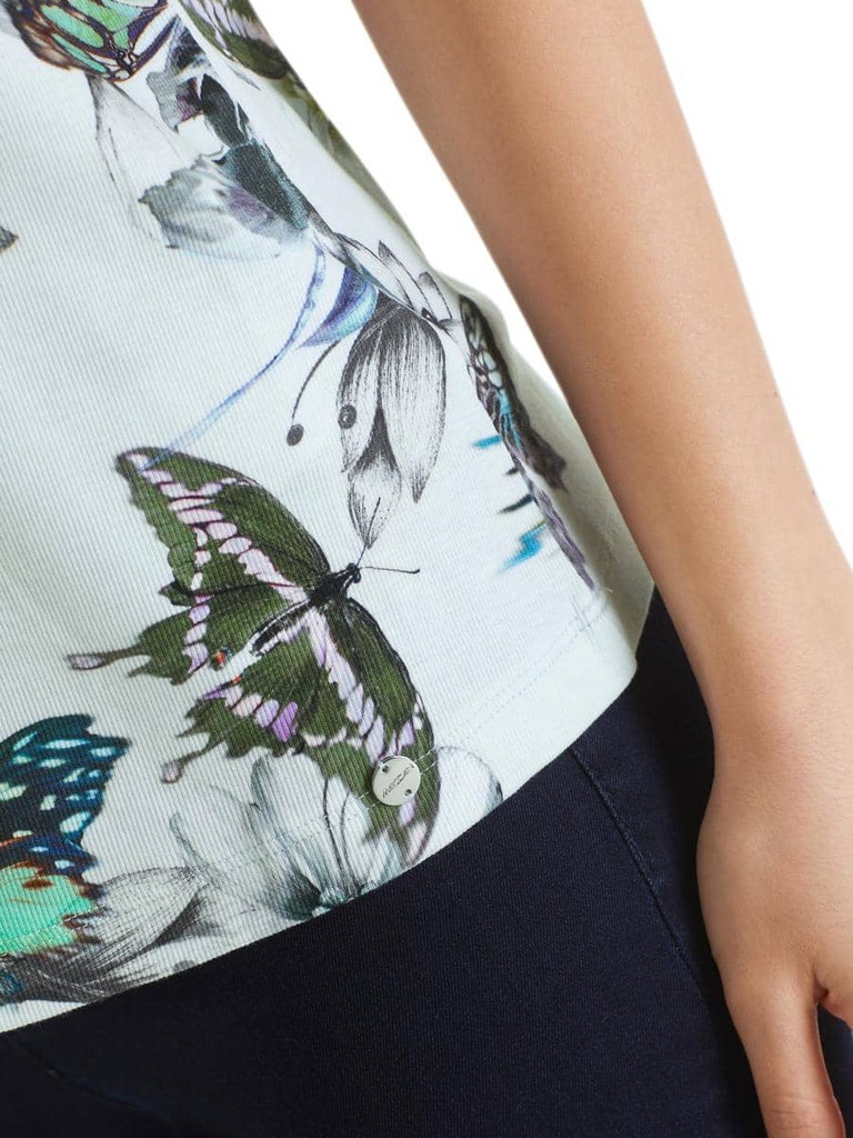 Tanktop mit floralem Butterfly-Print