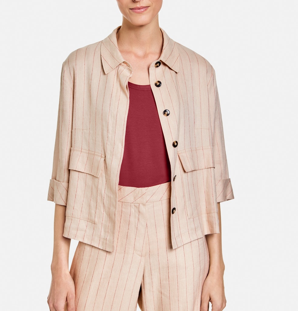 Blazer mit Nadelstreifen