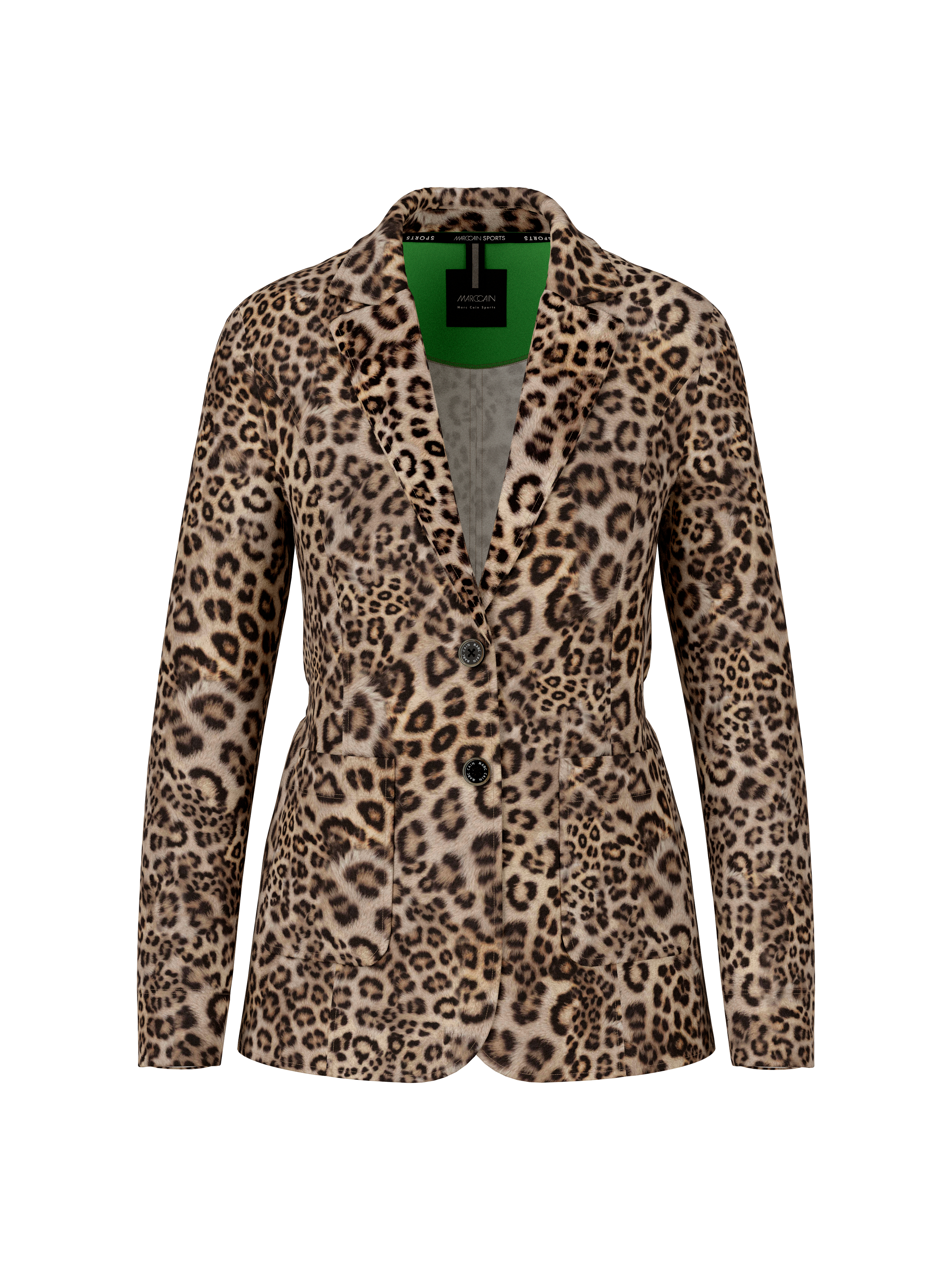 Jerseyblazer in Leo-Print