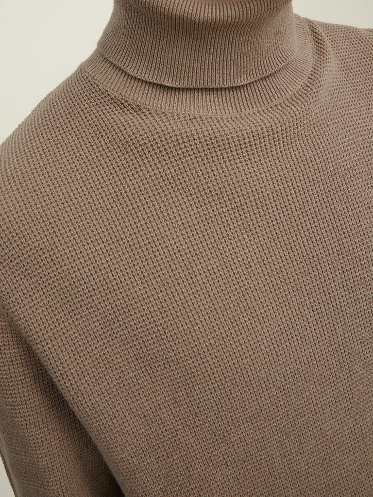 JCOCLASSIC WAFFLE KNIT ROLL NECK SN