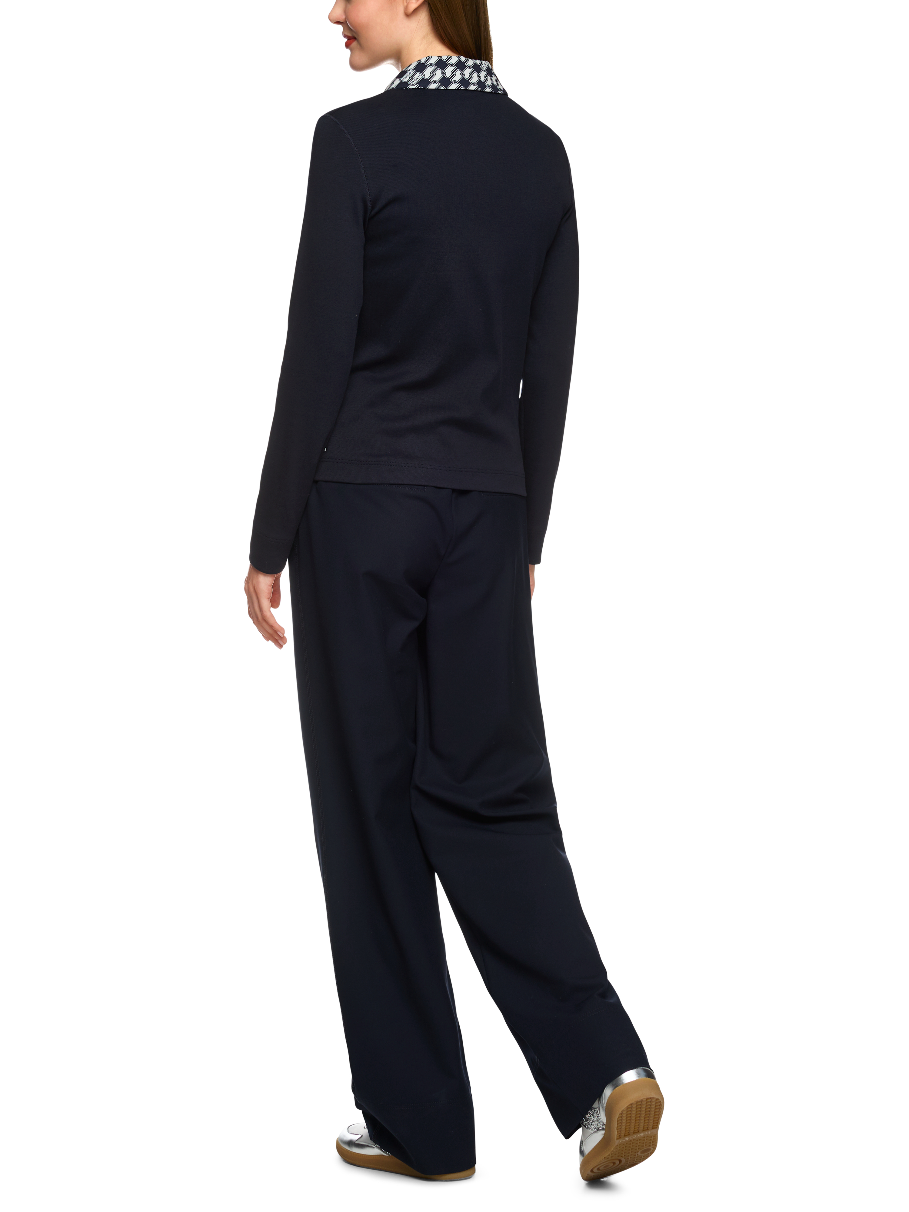 Jersey-Jacke mit Cube-Print-Details