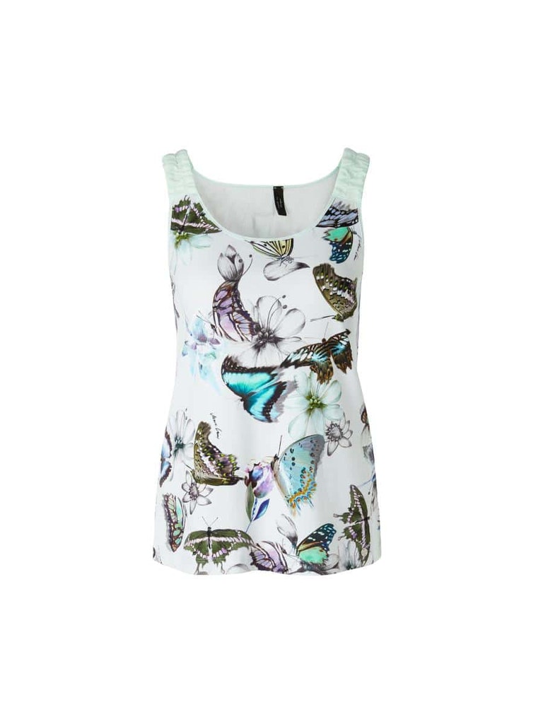 Tanktop mit floralem Butterfly-Print