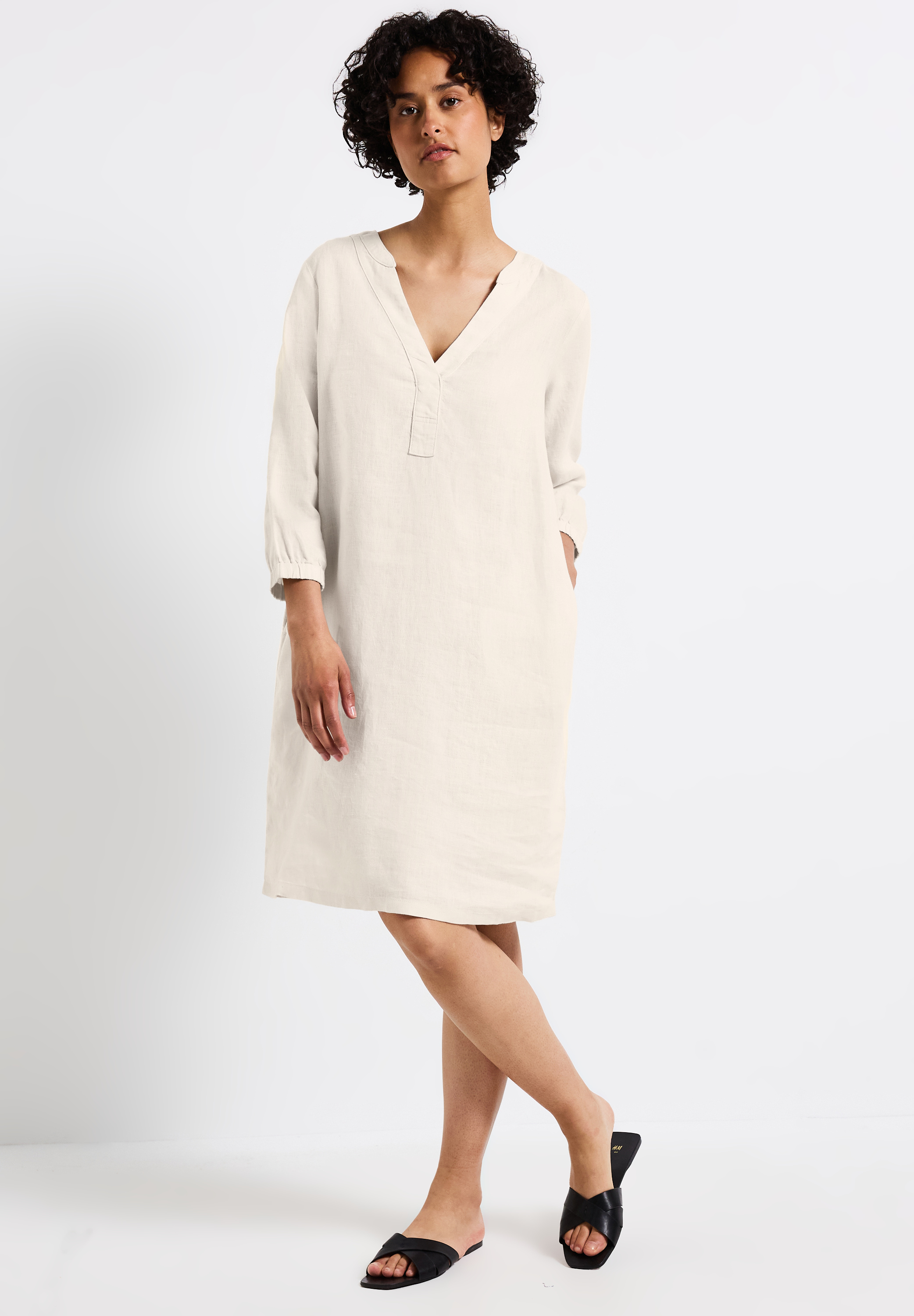 Tunika-Kleid aus Leinen