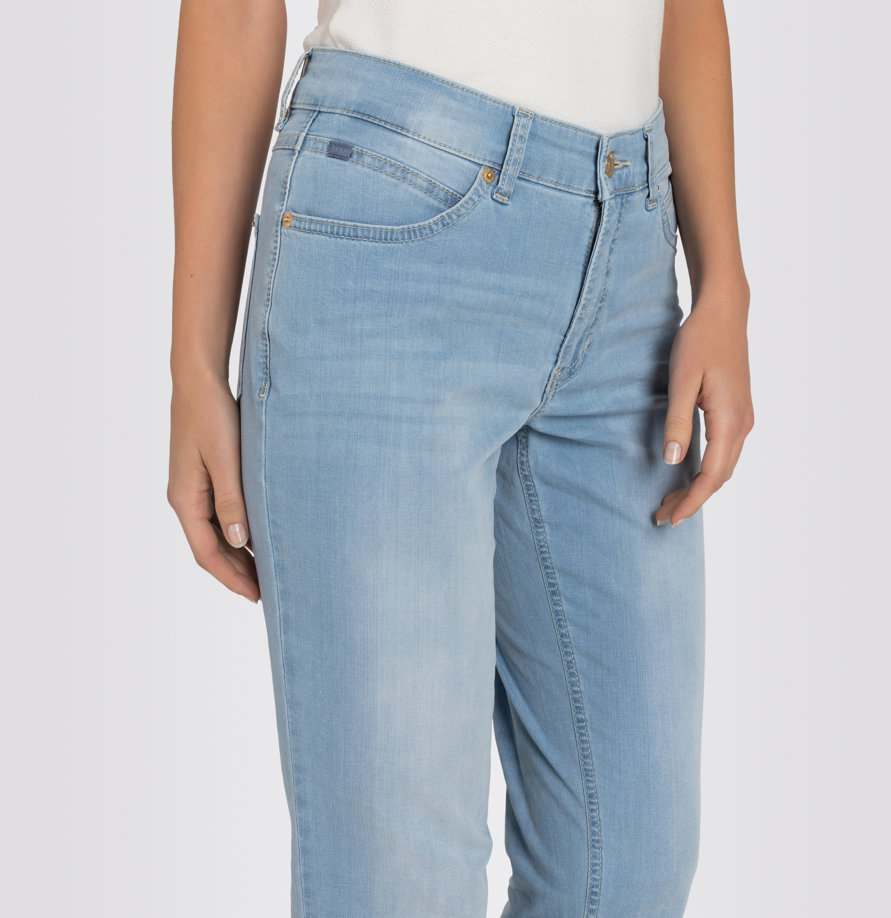 MAC JEANS - MELANIE 7/8, Super soft summer denim