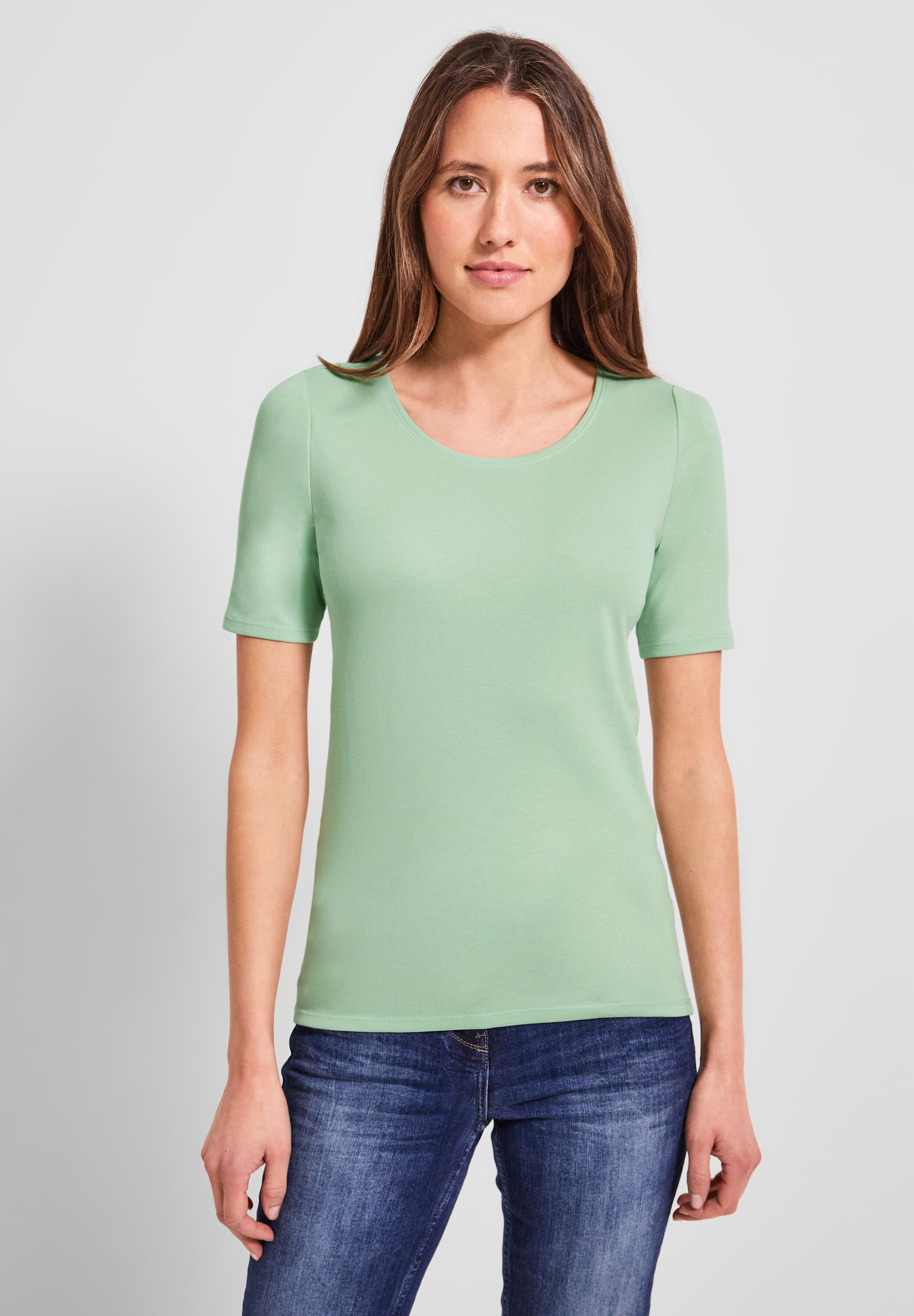 T-Shirt in Unifarbe