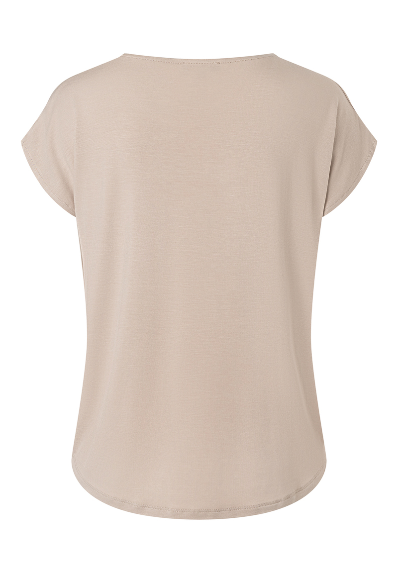 Shirt mit Satinfront  ecru