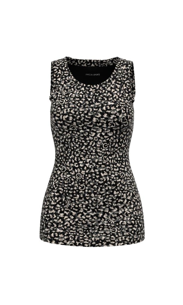 Top mit Icon-Leo-Print