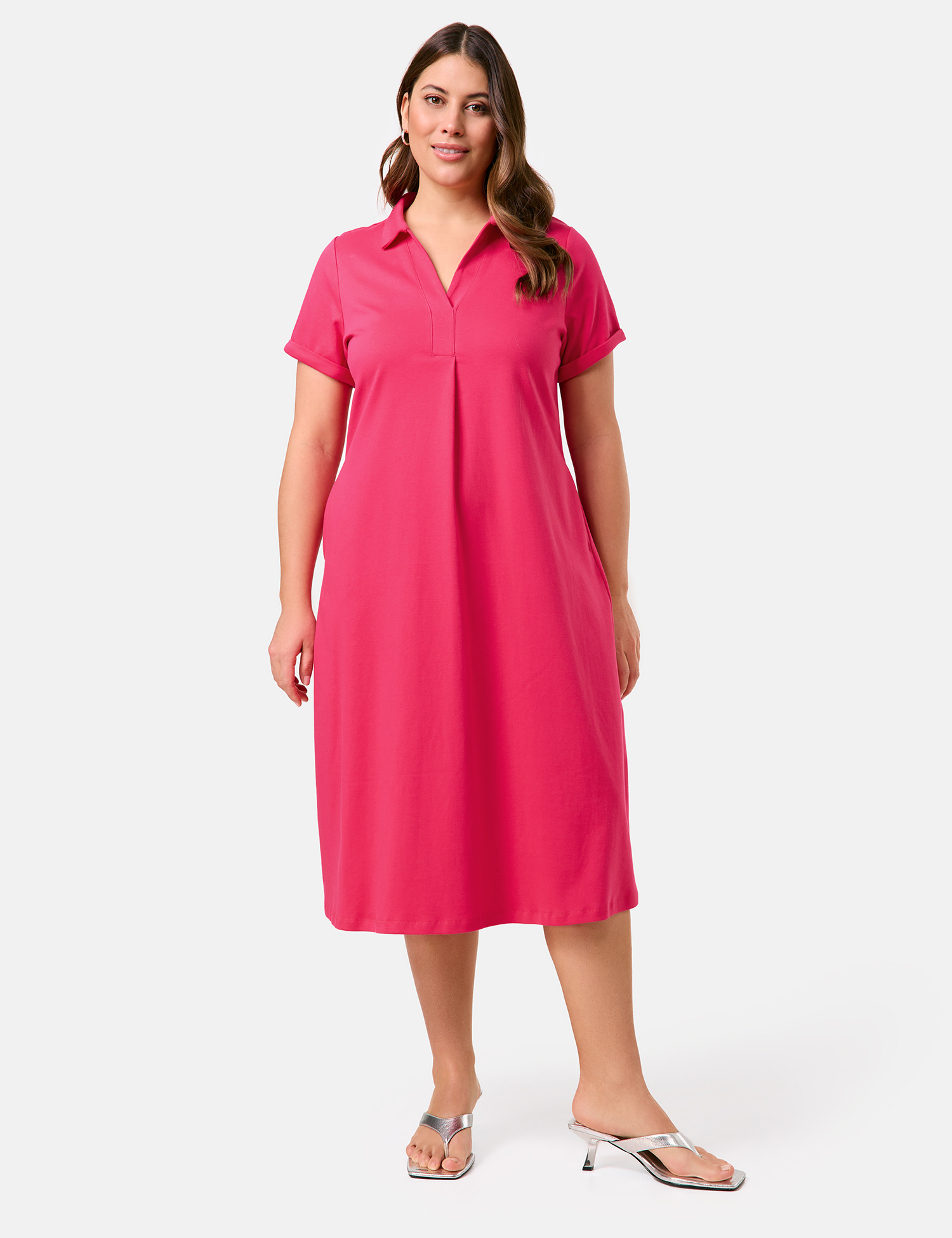 Baumwollkleid aus Interlock-Jersey