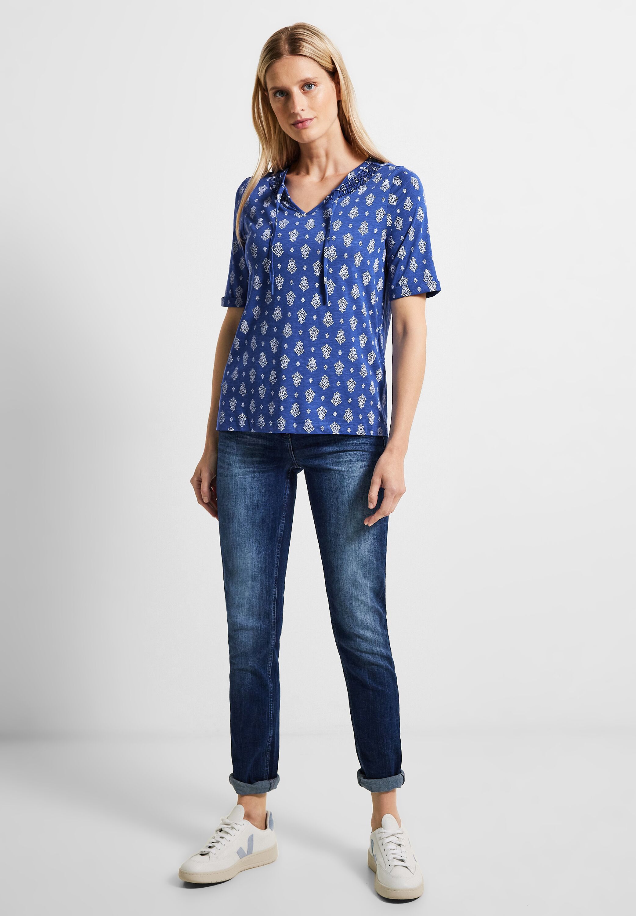 Tunikashirt mit Smock Detail