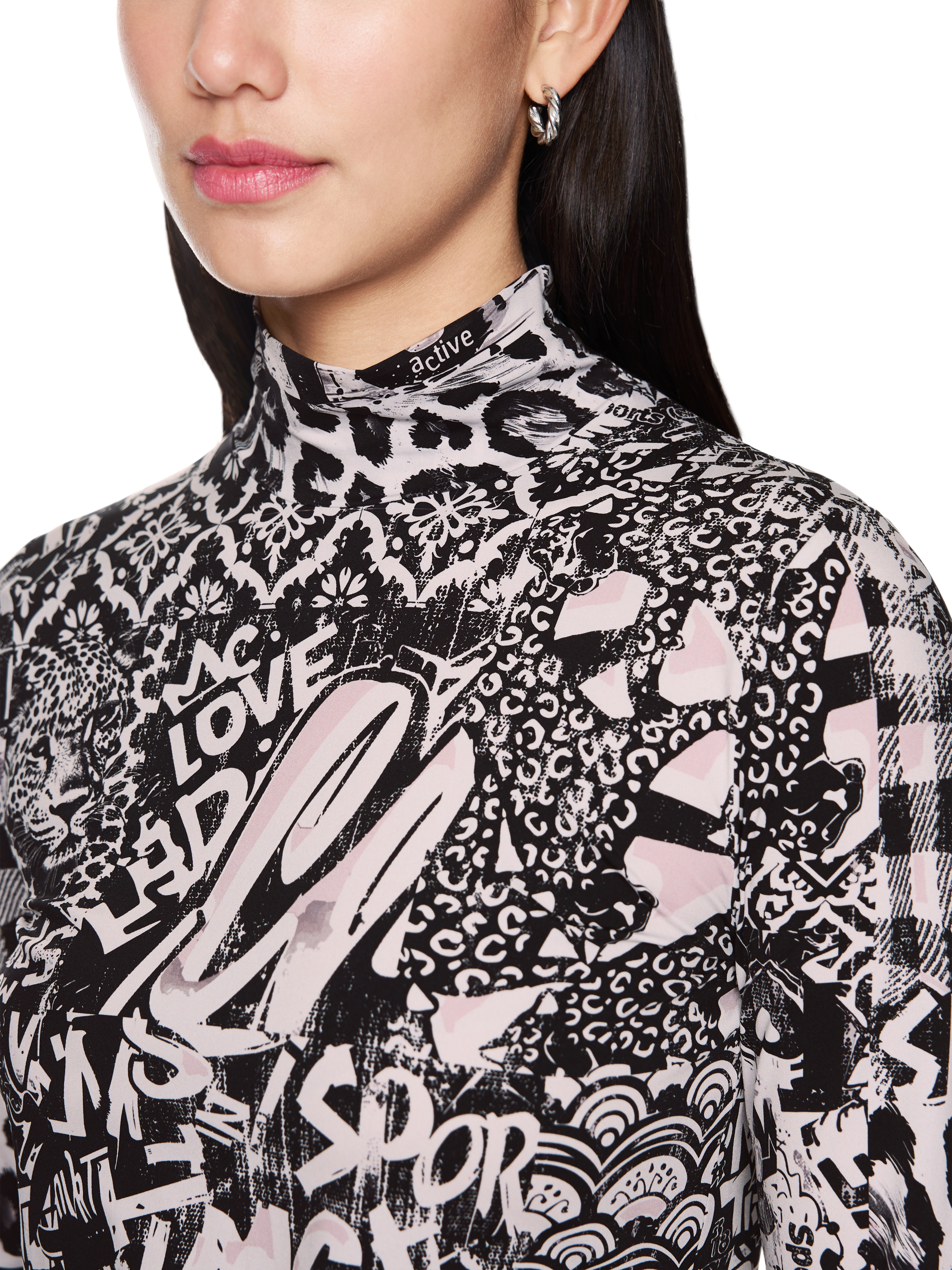 Langarmshirt mit Turtleneck